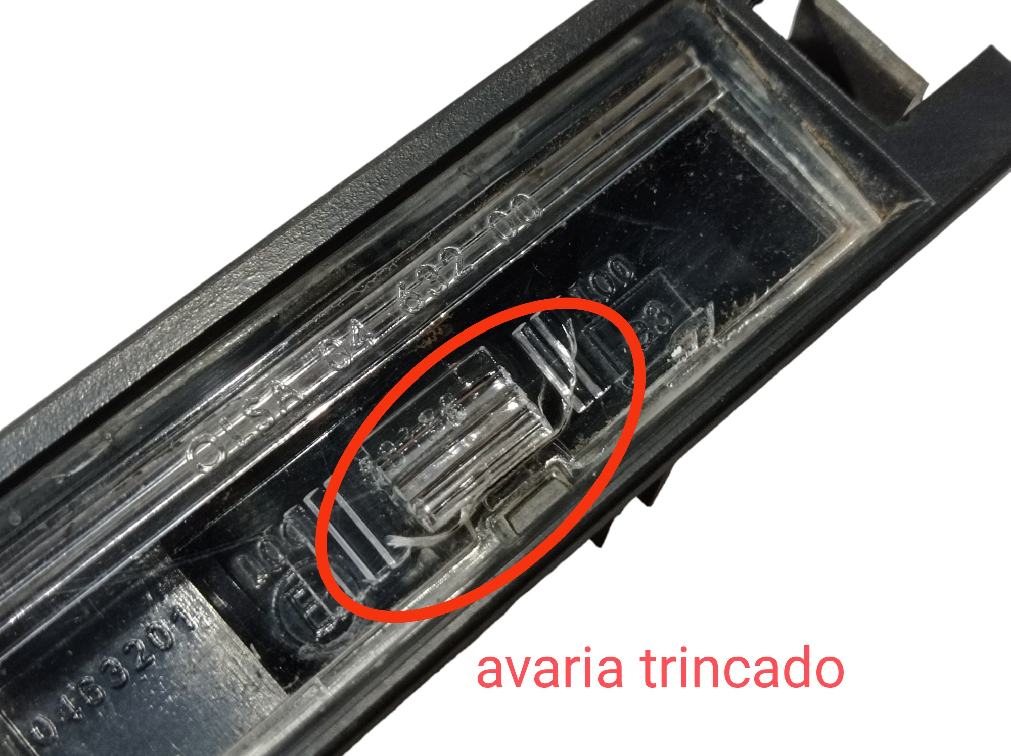 Luz De Placa Fiat Linea 2012 51793060 V468 9