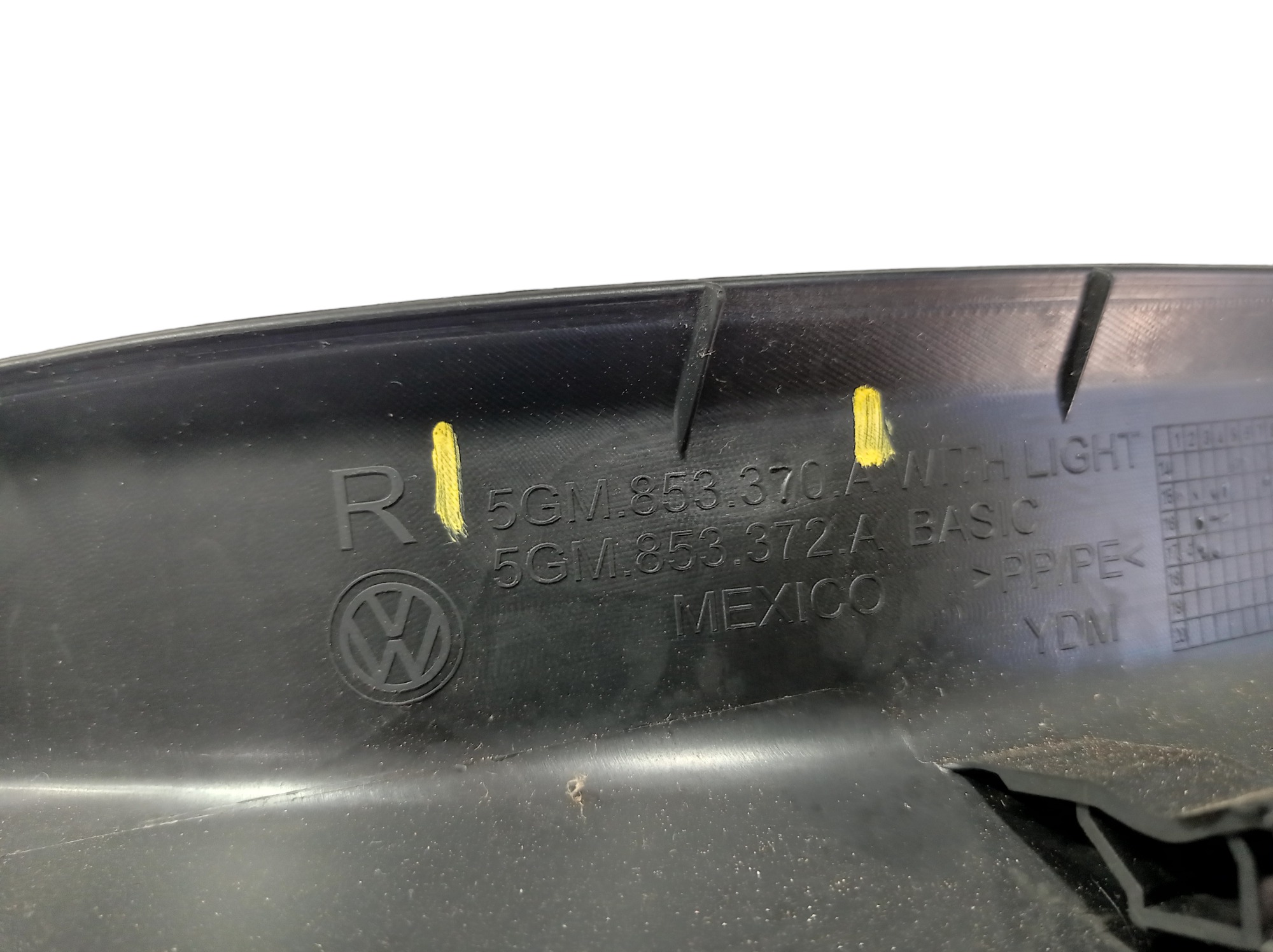 Soleira Direita Vw Golf Tsi Comfortline 2017 V585 Preto 8