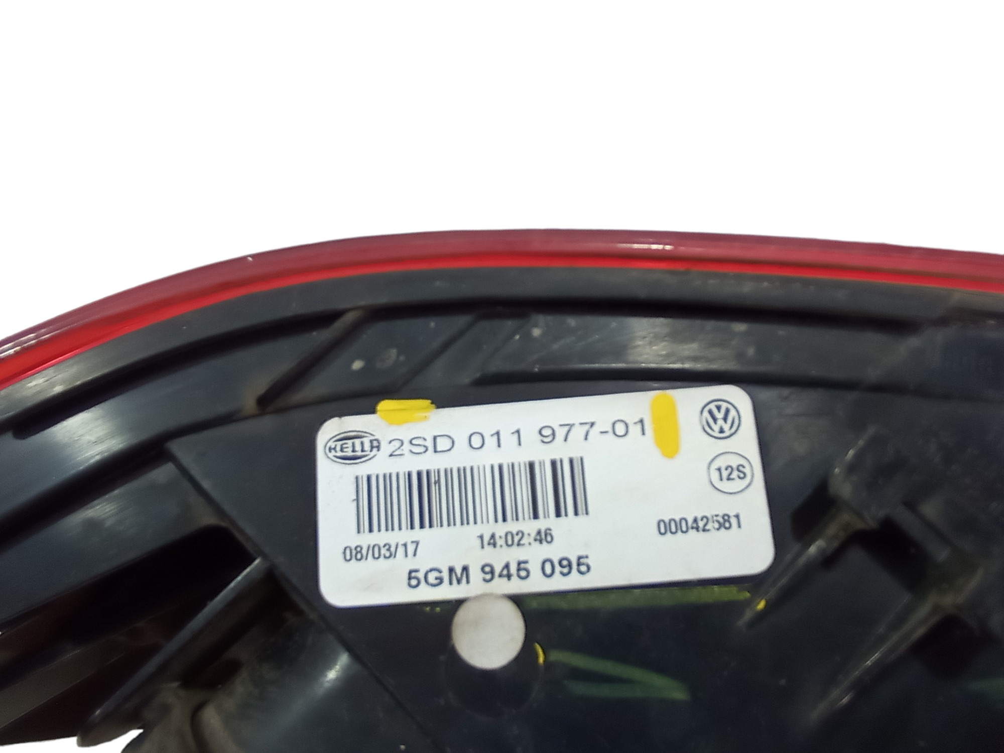 Lanterna Esquerda Vw Golf Tsi Comfortline 2017 V585 Esquerdo 4