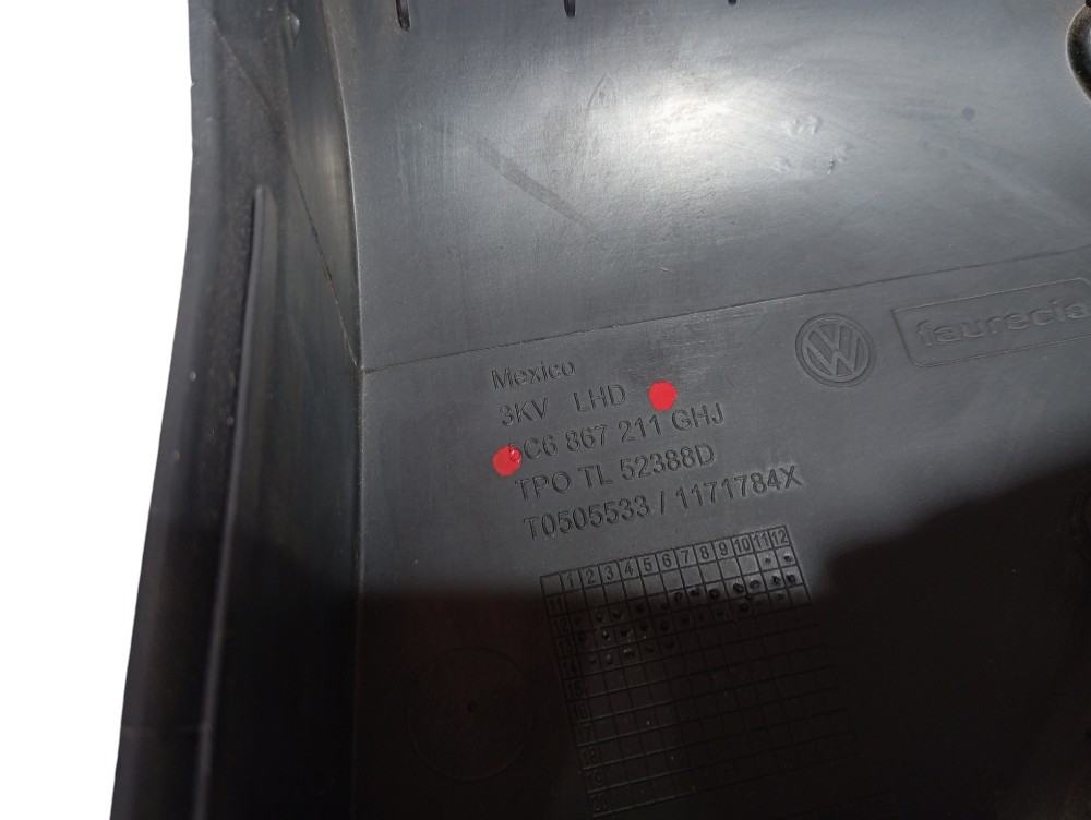 Forro Porta Traseira Esquerda Vw Jetta 2.0 2014 V260 3