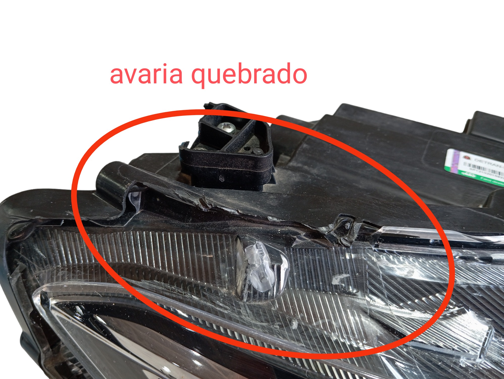 Farol Direito Gwm Haval H6 Gt 1.5 2024 Para Recuperar V598 Direito 8