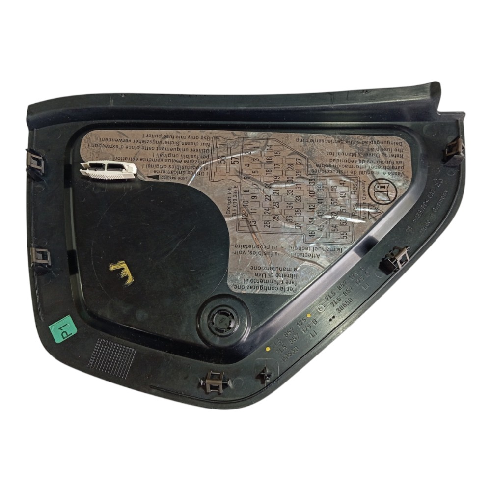 Acabamento Painel Esquerdo Porsche Cayenne 2003 V371 8