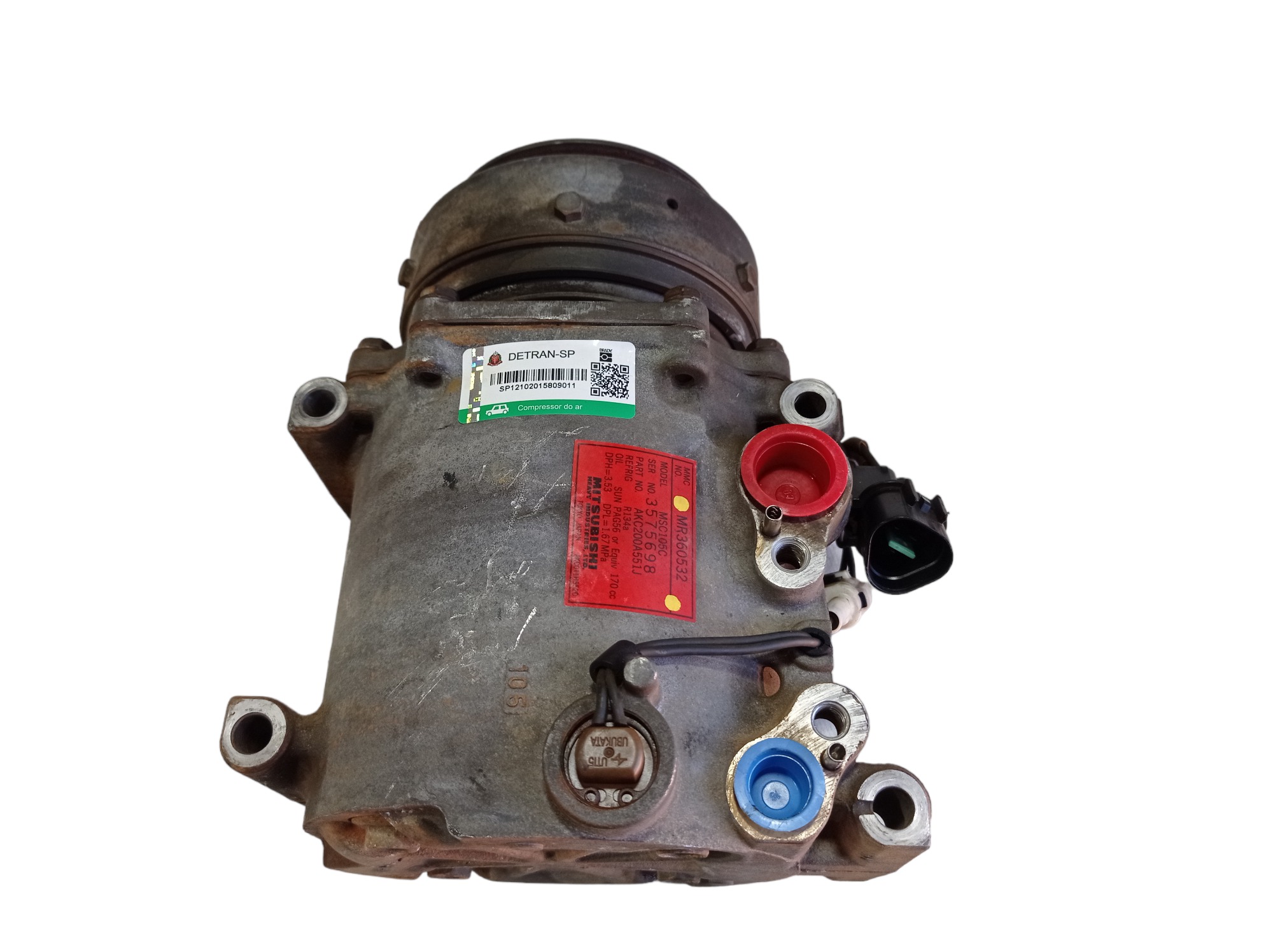Compressor Ar Mitsubishi Pajero Sport 2.5 2010 V569 5