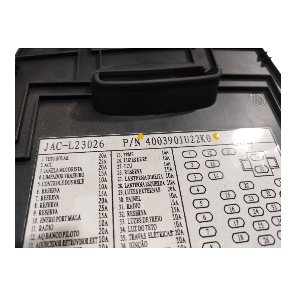 Tampa Caixa Fusível Jac T50 2017 2021 V662 6