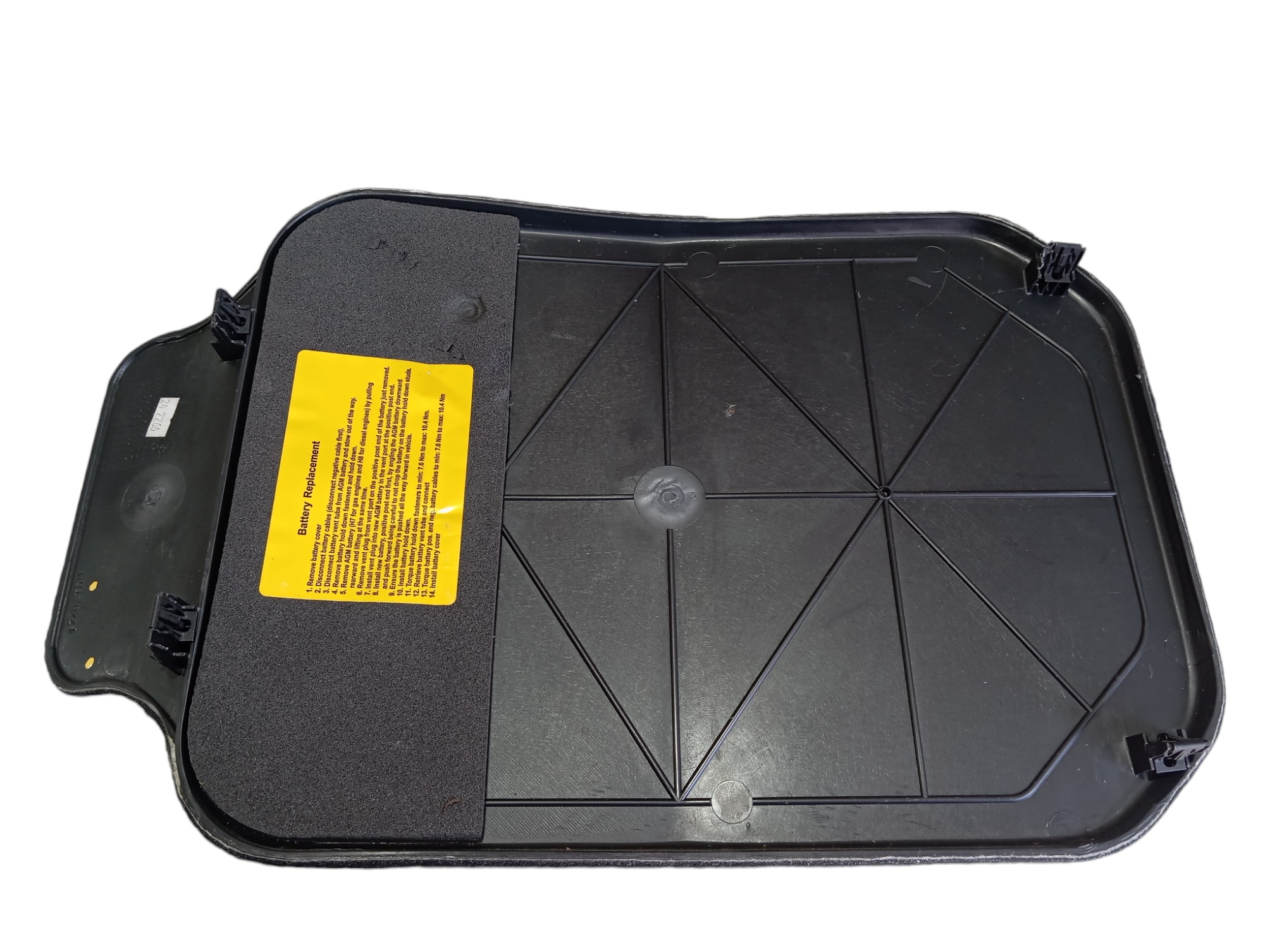 Tampão Protetor Bateria Jeep Grand Cherokee 2014 V604 Preto 6