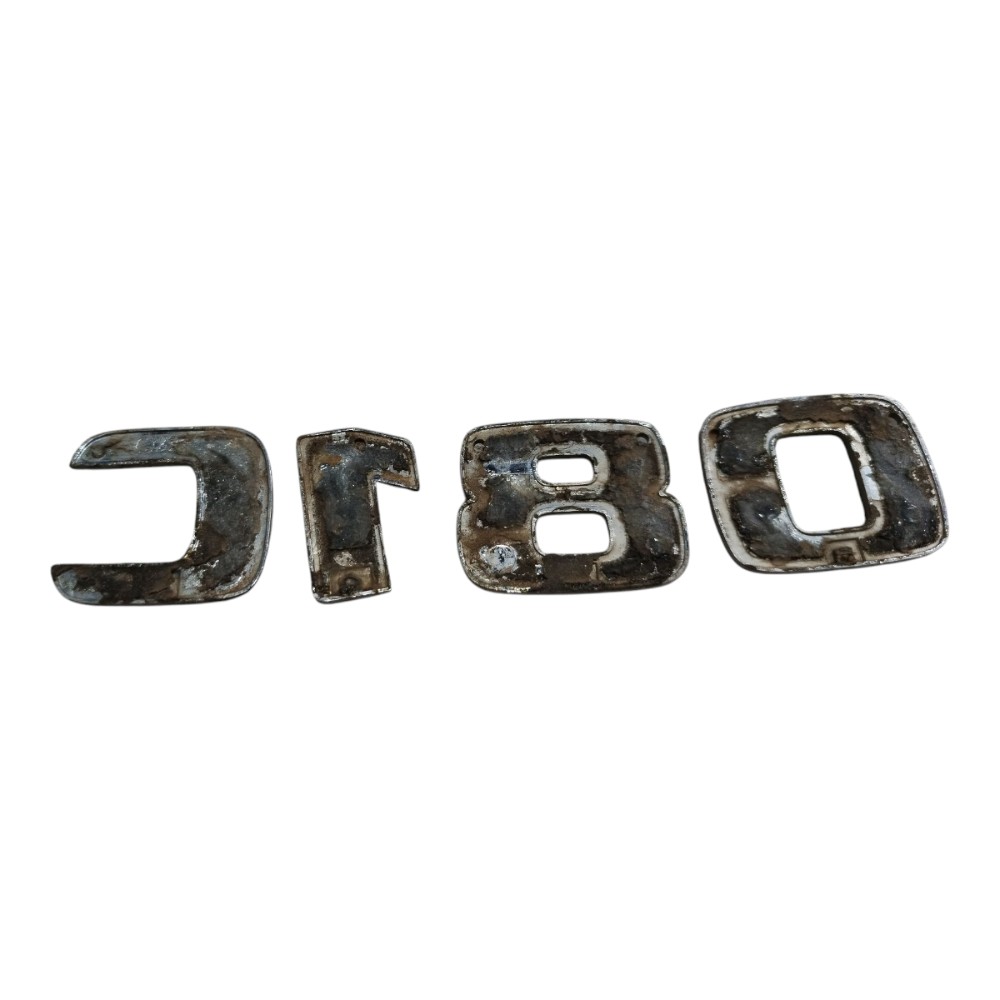 Emblema Traseiro Mercedes C180 2002 2007 V661 Prata 2