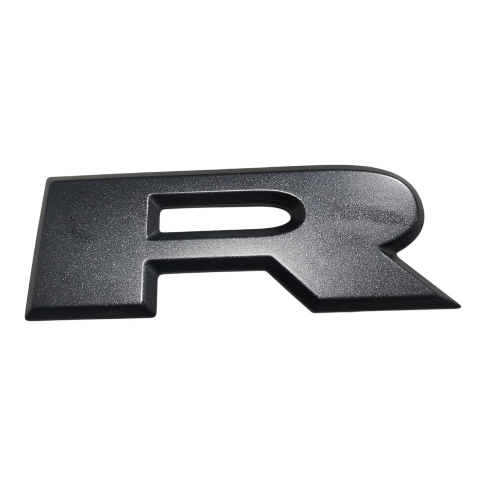Emblema Letra R Tampa Traseira Ram Rampage Rt 2023 2025 V664 Cinza 1