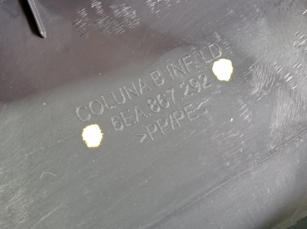 Acabamento Coluna Inferior Direita Vw Nivus 1.0 2024 V608 8