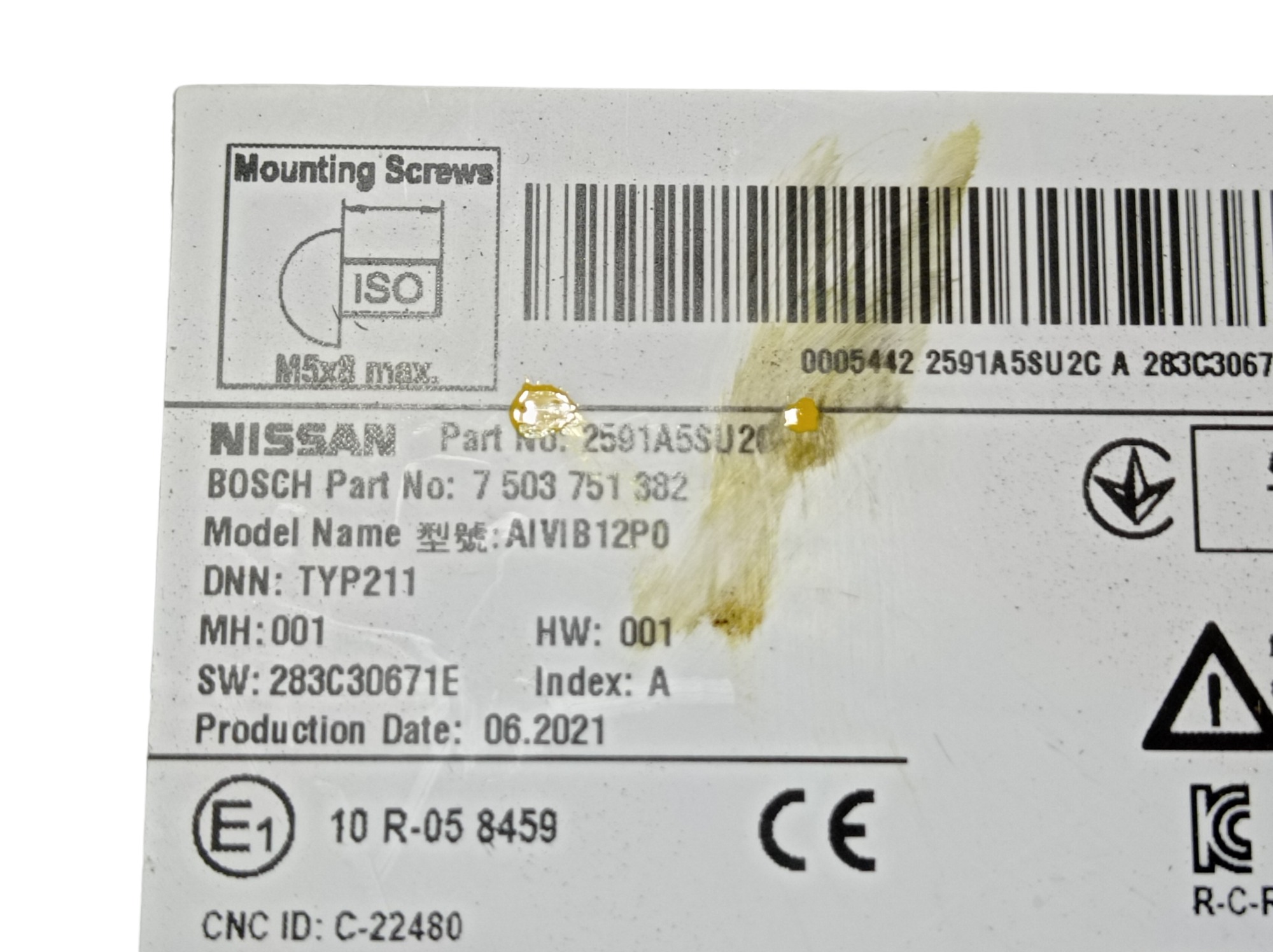 Tela Multimídia Nissan Leaf 2022 V589 9