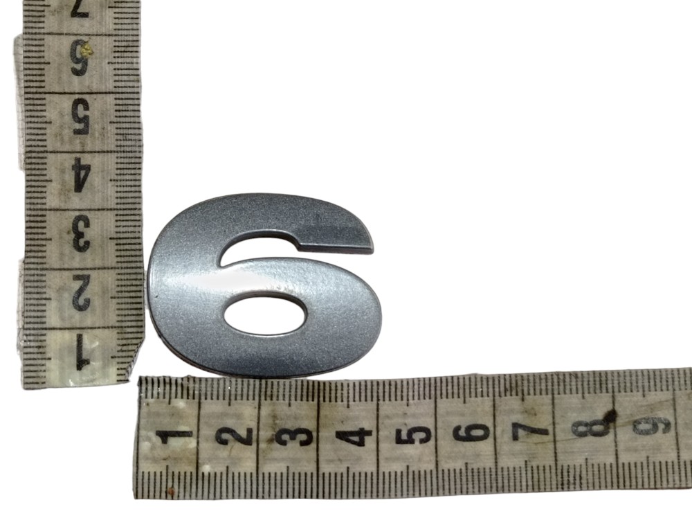 Emblema Numero 6 Tampa Traseira Discovery 4 2010 2012 V614 8