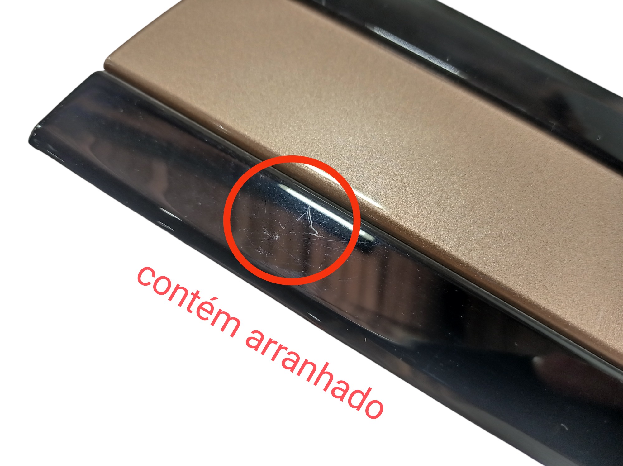 Friso Porta Dianteira Esquerda Range Rover Evoque 2022 V572 Preto E Marrom 6