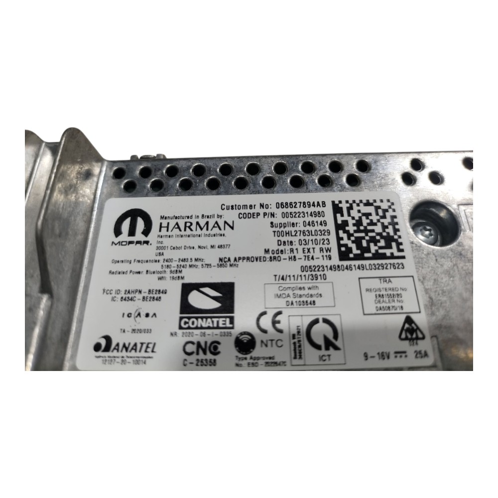 Modulo Multimídia Central Ram Rampage Rt 2023 2025 V664 7
