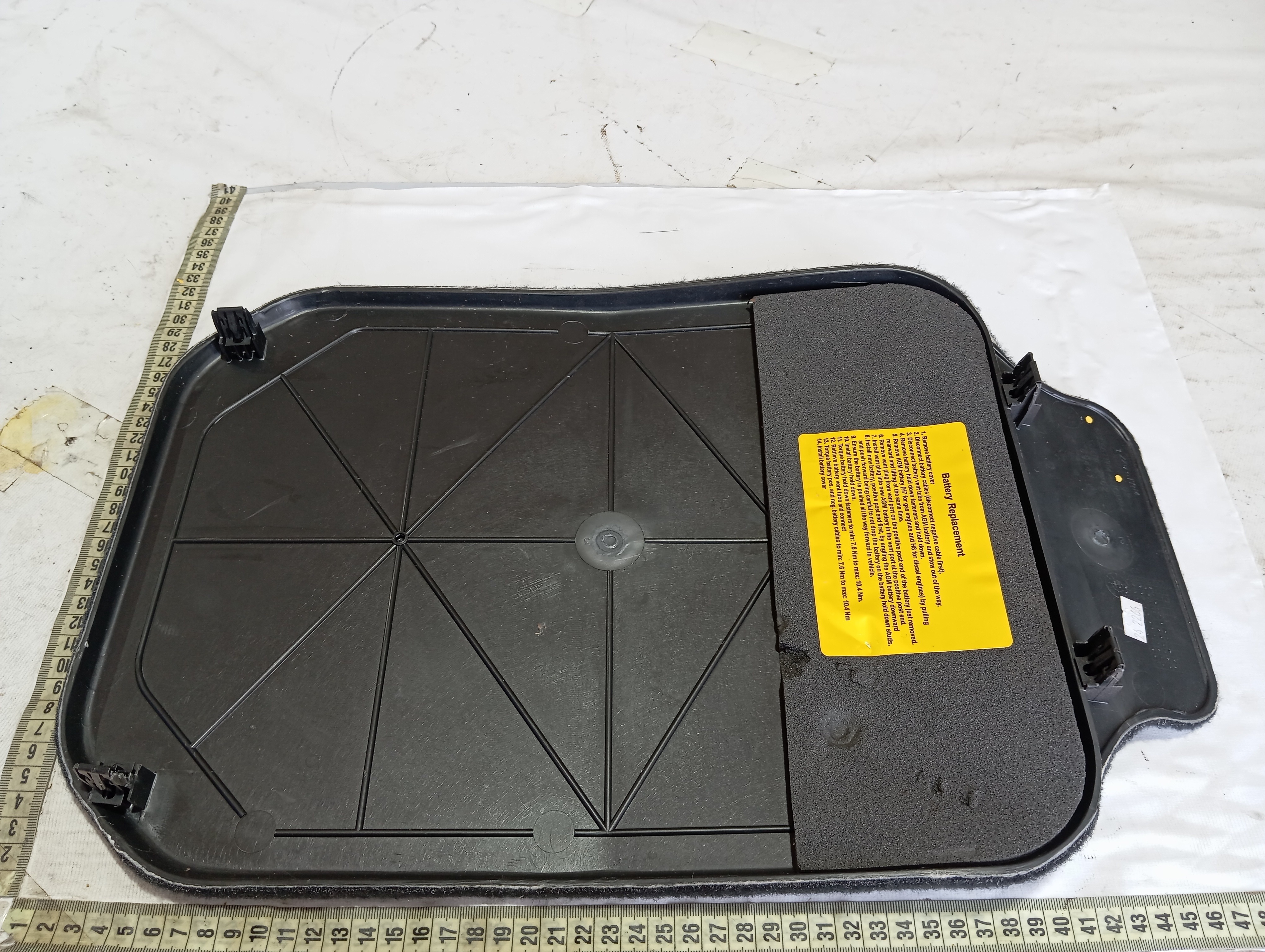 Tampão Protetor Bateria Jeep Grand Cherokee 2014 V604 Preto 8