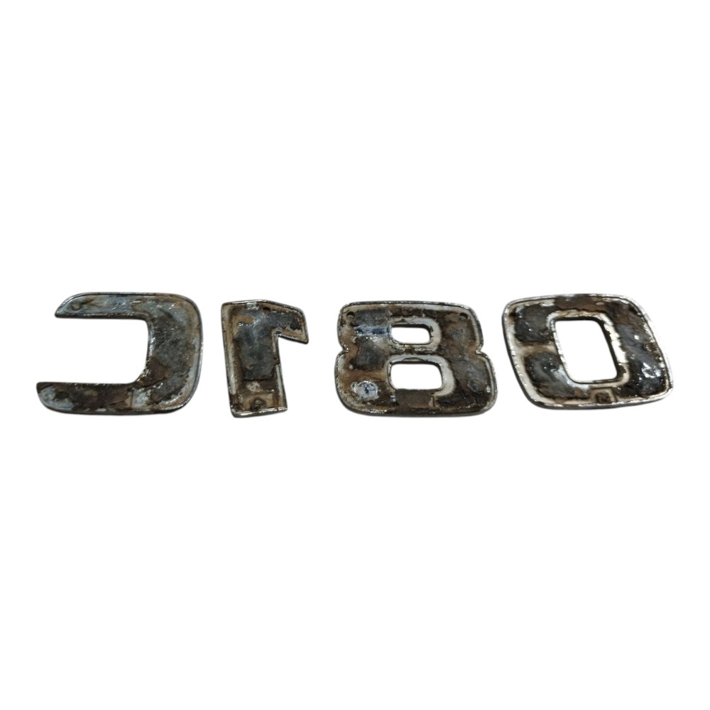 Emblema Traseiro Mercedes C180 2002 2007 V661 Prata 5