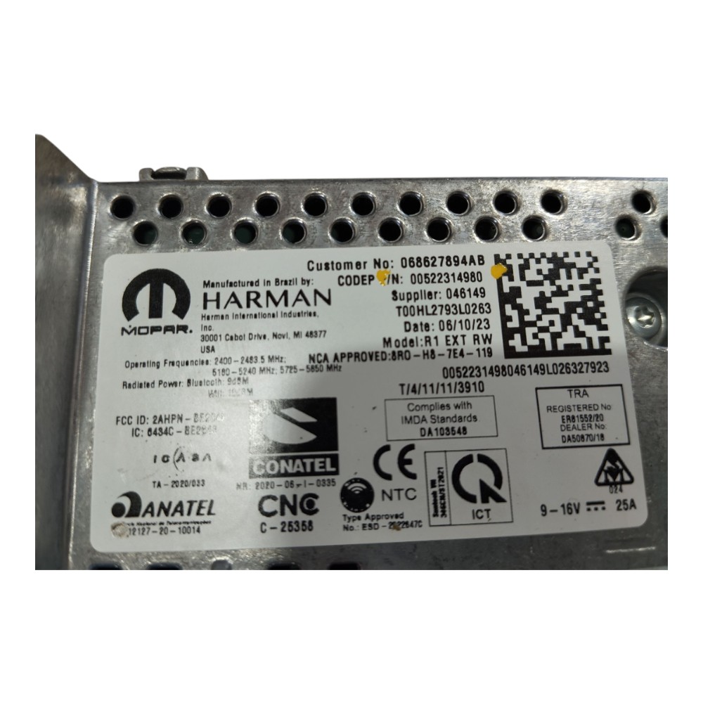 Módulo Multimídia Ram Rampage Rt 2023 2024 V641 8