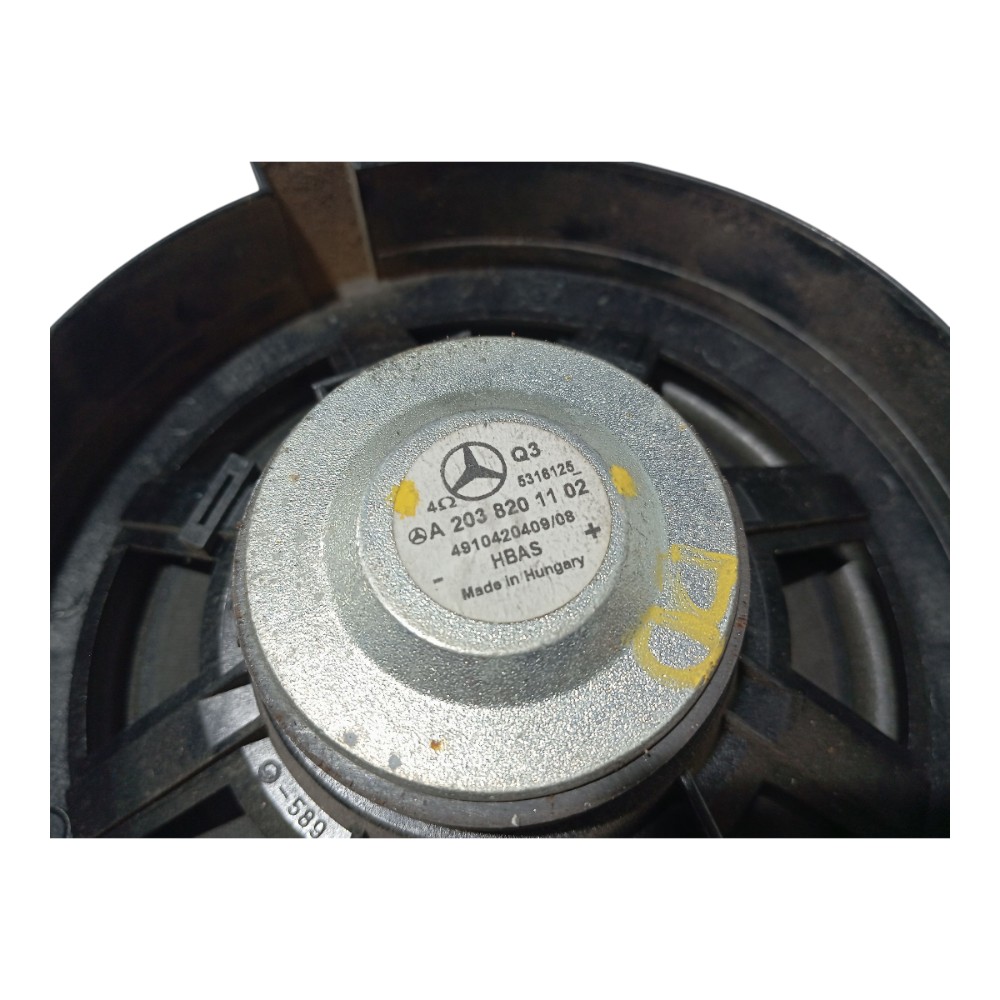 Alto Falante Porta Diant Direit Mercedes C180 2002 2007 V661 Preto 6
