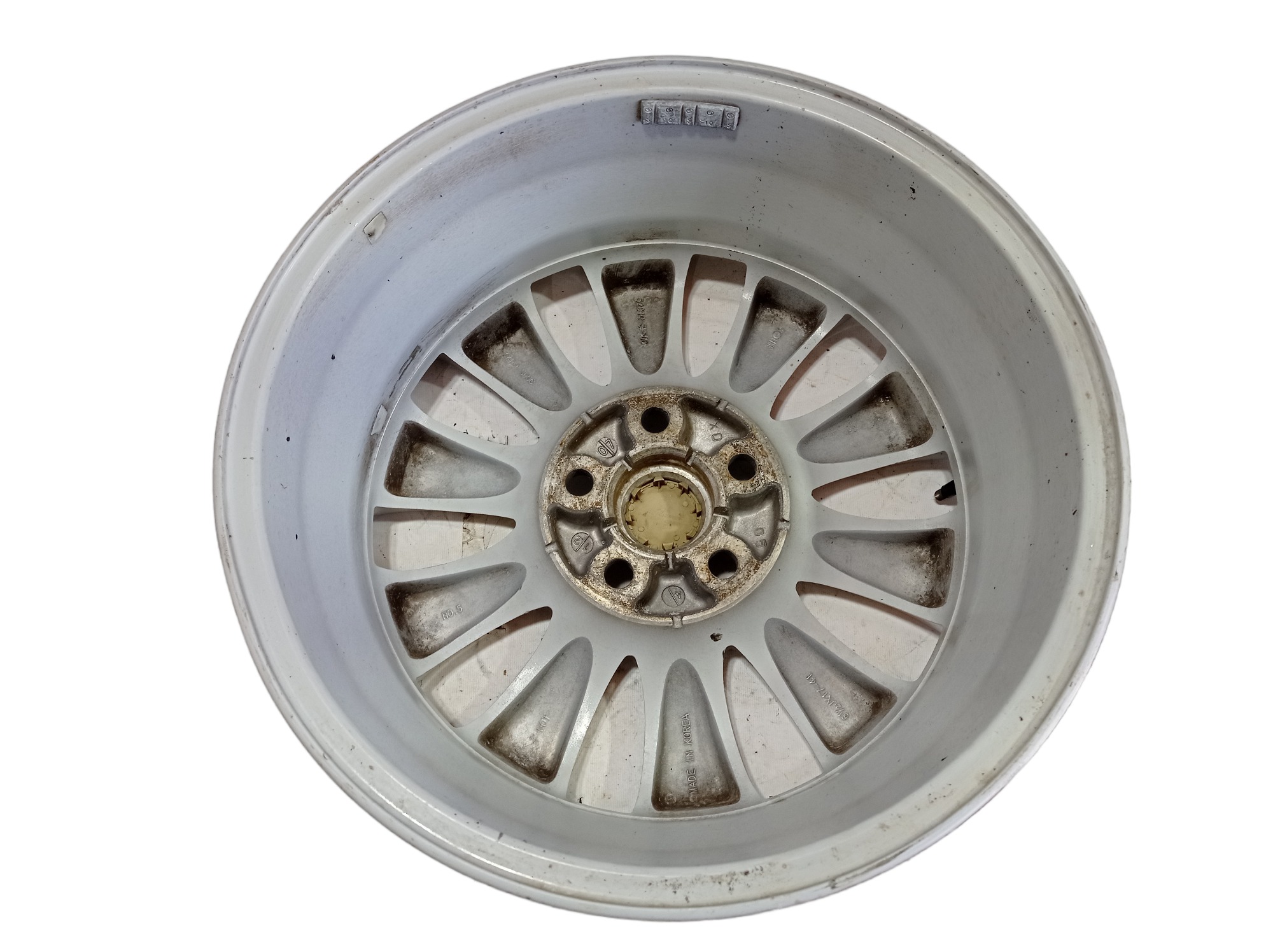 Roda Aro 17 5×114 Kia Opirus 3.8 2008 V581 Cinza 5