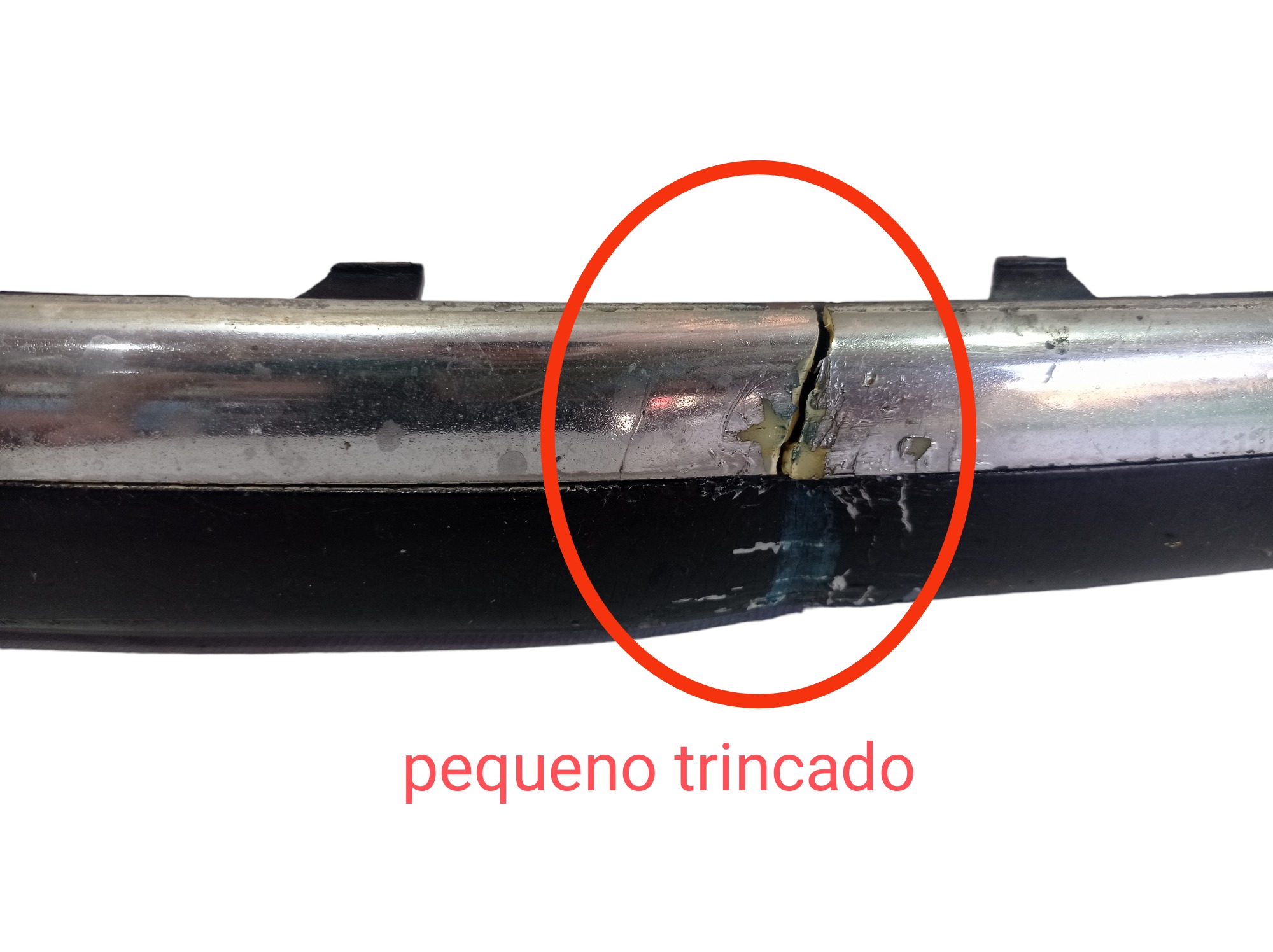 Aplique Direito Parachoque Dianteiro Kia Opirus 2008 V581 Preto 4