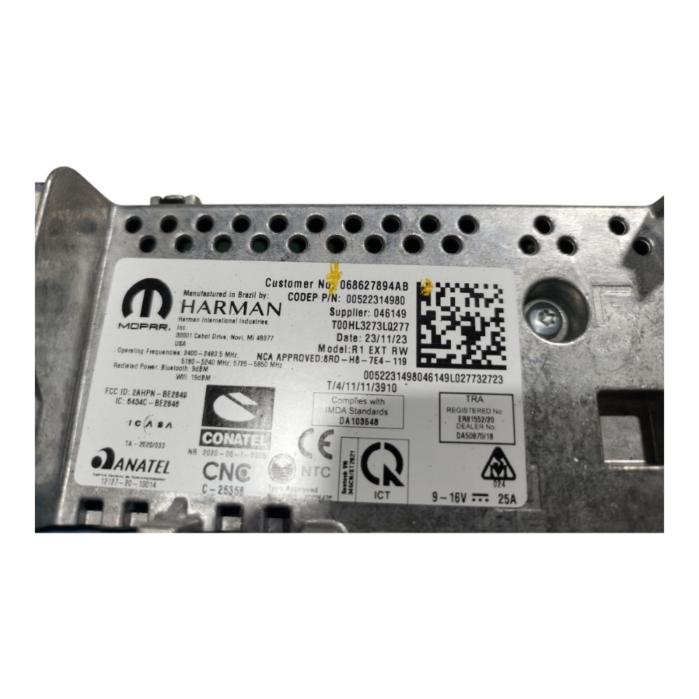 Módulo Central Multimídia Ram Rampage 2023 2025 V659 2