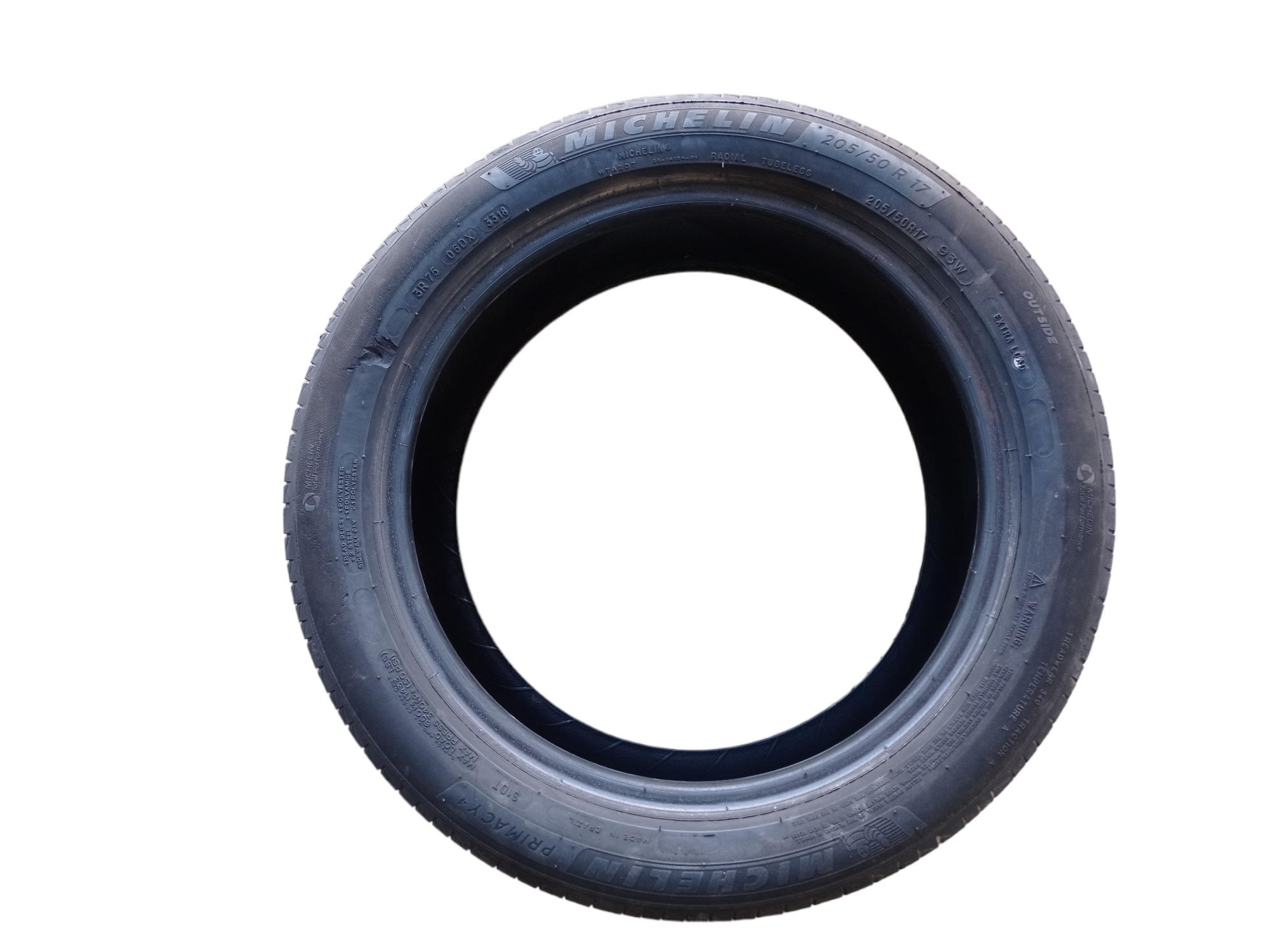 Pneu Aro 17 Michelin Primacy 4 205/50 R17