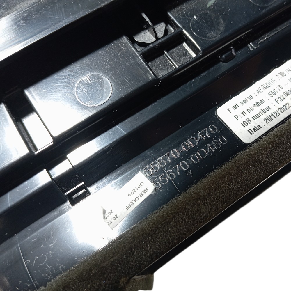 Moldura Central Painel Toyota Yaris 2019 A 2024 7