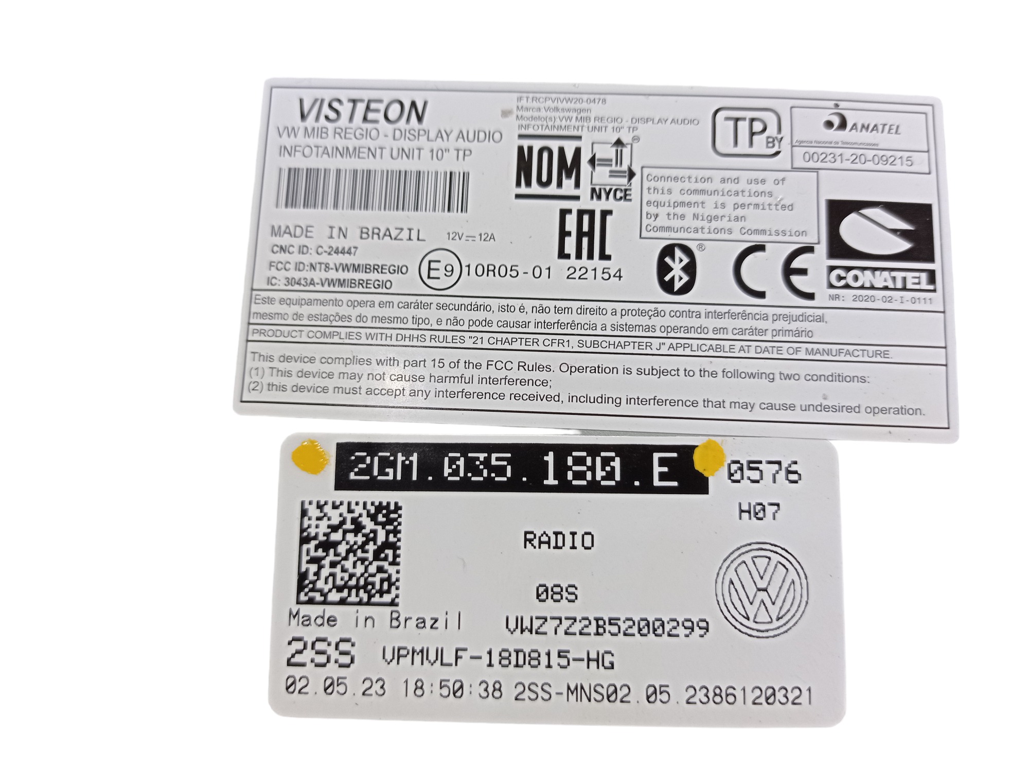 Tela Multimídia Vw Taos Highline 2021 2022 2023 2024 V601 – Preto 7