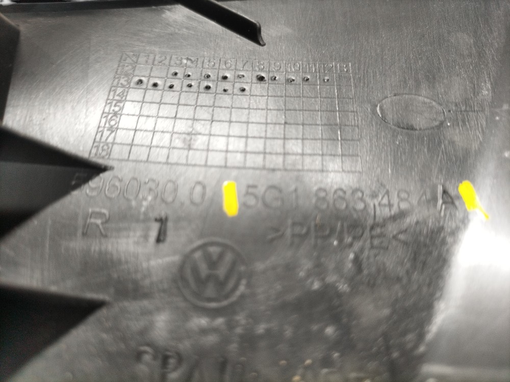Acabamento Pé Coluna Diant Direto Vw Golf Highline 2015 V626 7