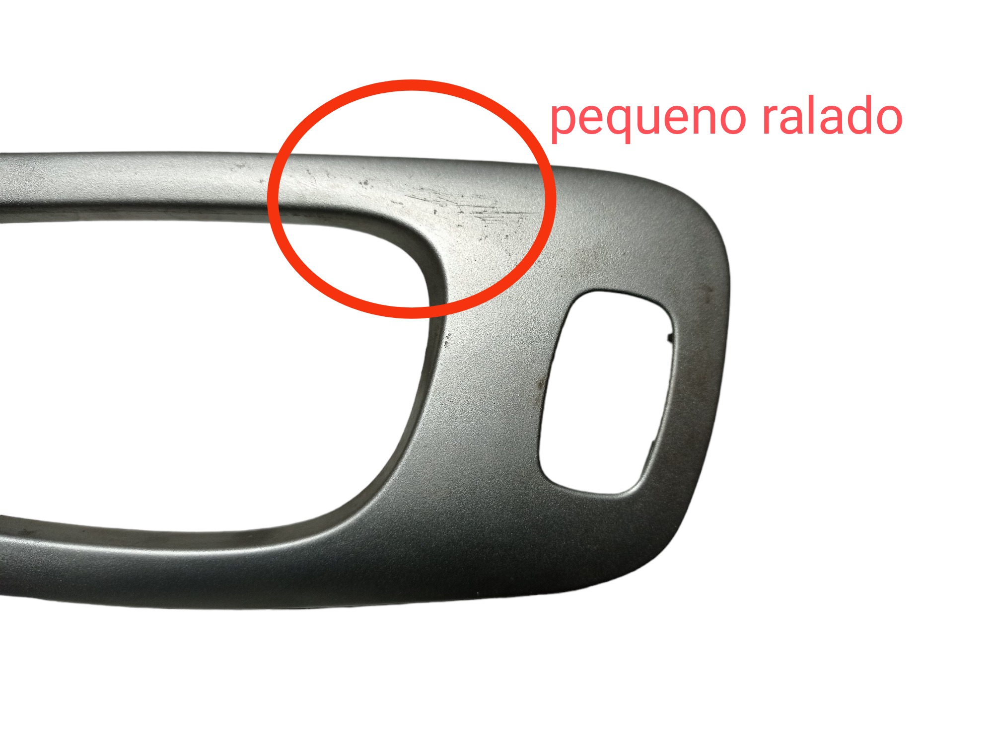 Moldura Maçaneta Porta Traseira Esquerda Peugeot 307 2005  Cinza 7