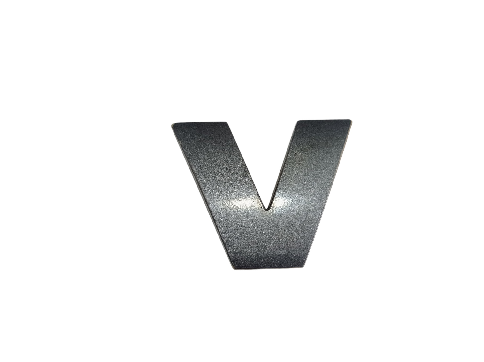Emblema Letra V Capo Land Rover Discovery 4 2010 A 14 V582 Cinza 1