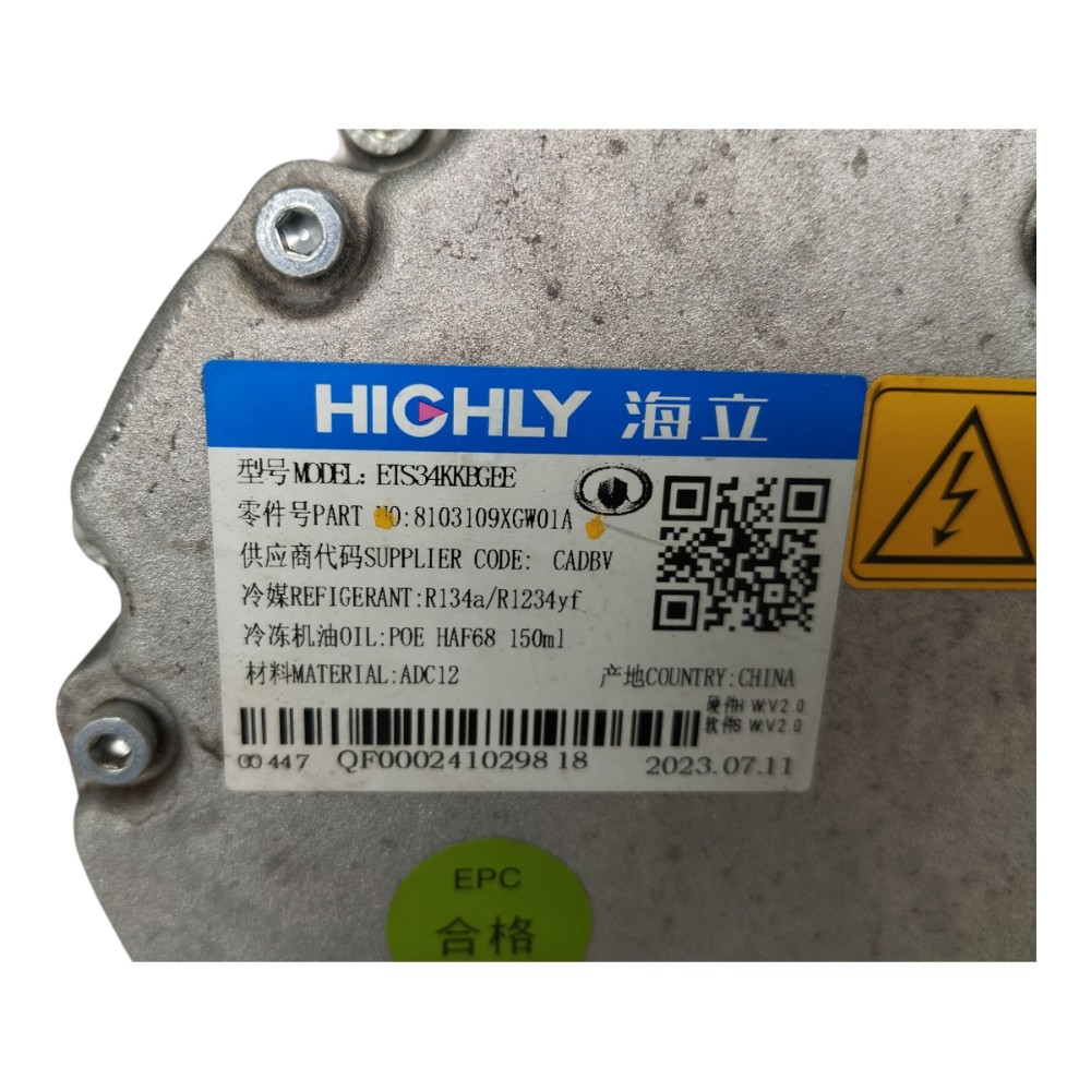 Compressor Ar Gwm Haval 2024 2025 8103109xgw01a  V636 7