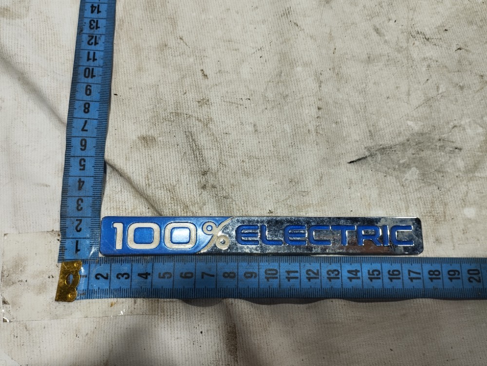 Emblema 100% Eletric Porta Dianteira Jac Ejs1 2022 2024 V616 8
