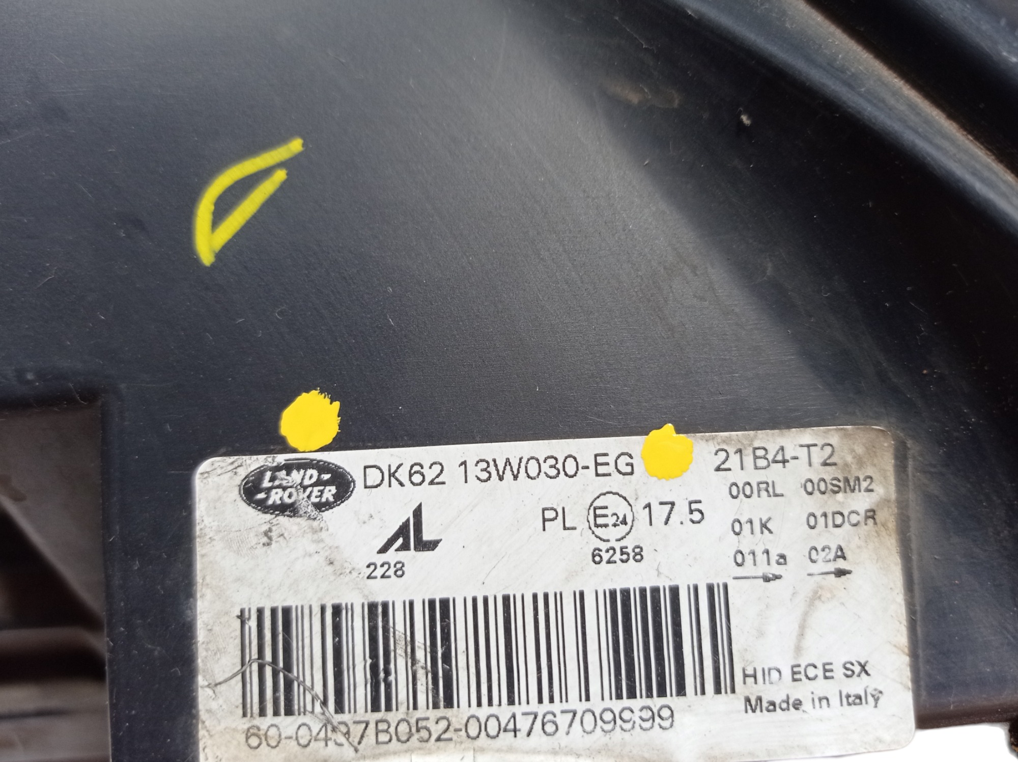 Lente Farol Esquerdo Land Rover Range Rover Sport 2014 V573 10