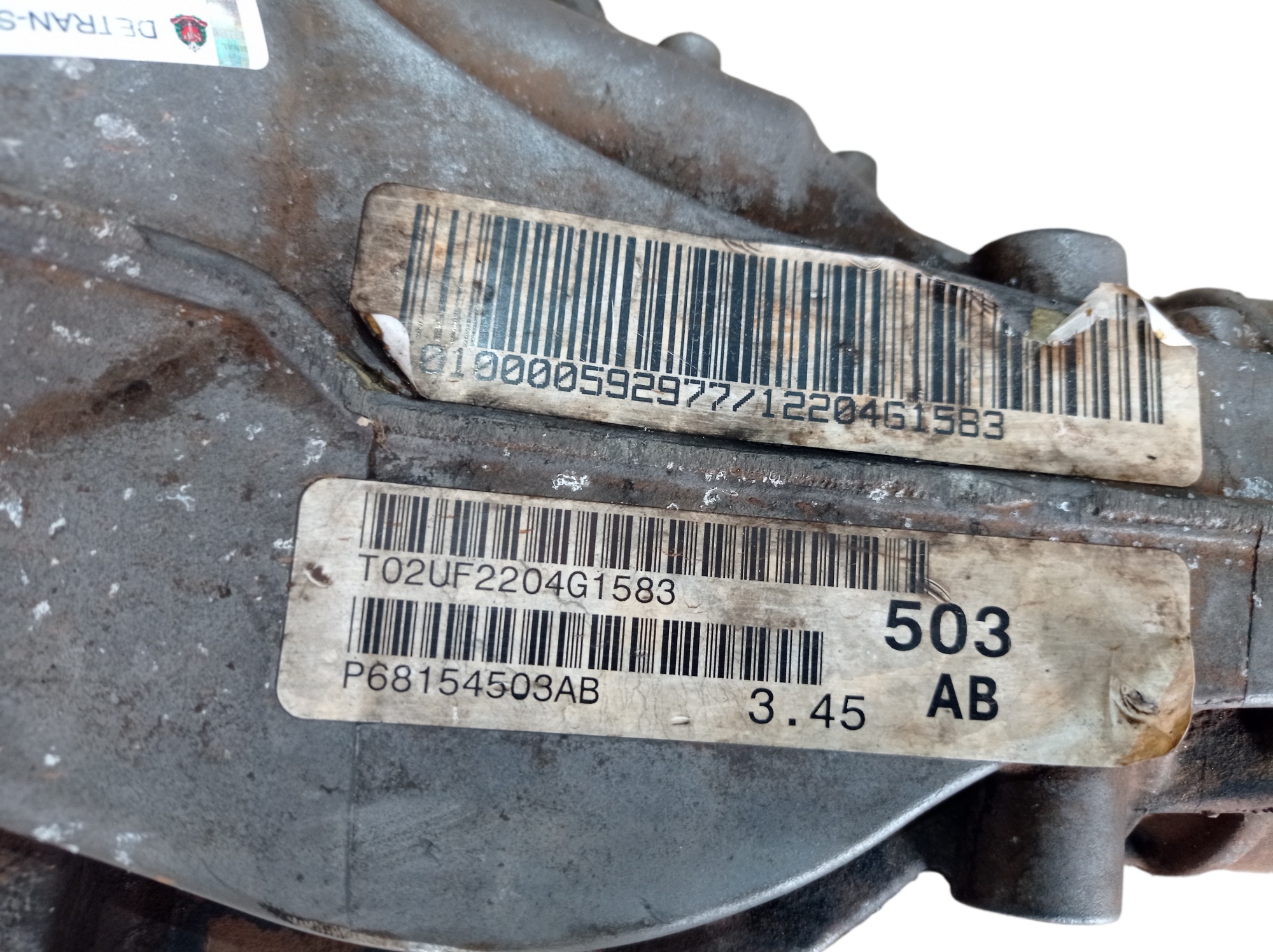 Diferencial Dianteiro Jeep Grand Cherokee 3.0 4×4 2014 V580 10
