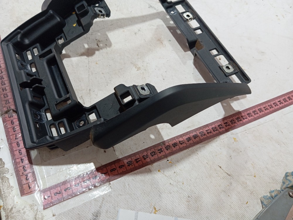 Moldura Multimida Radio Painel Renault Zoe 2022 2023 V639 Preto 6