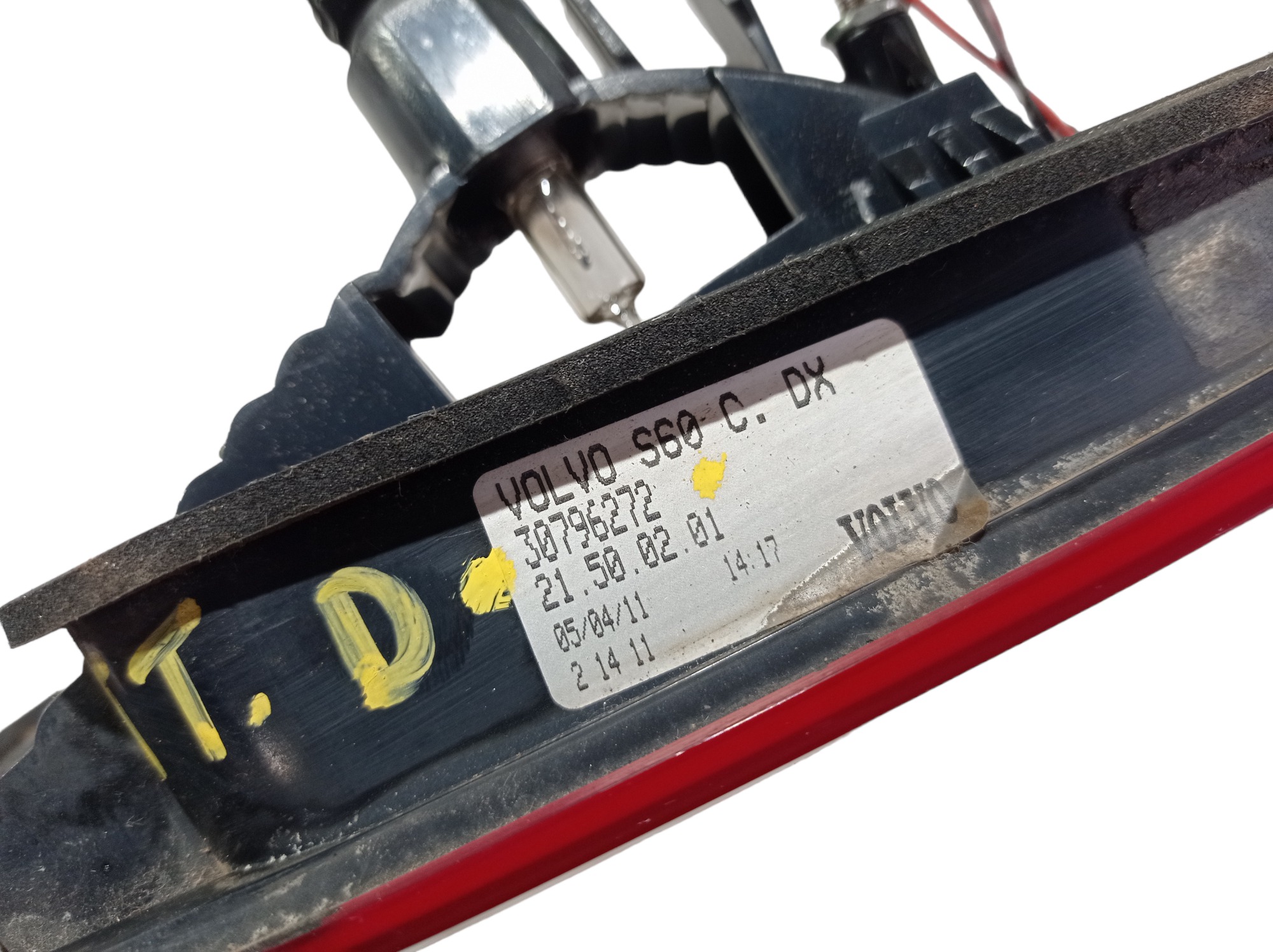 Lanterna Direita Tampa Traseira Volvo S60 T5 2011 A 18 V587 Direito 8