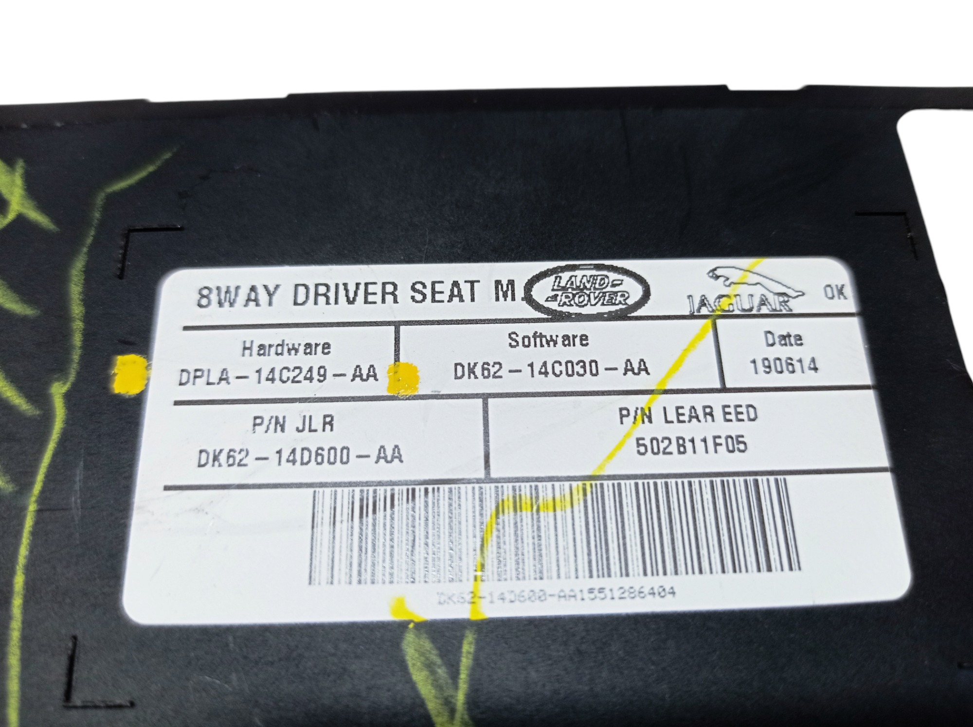 Módulo Banco Dianteiro Esquerdo Rover Sport 2014 V573 8