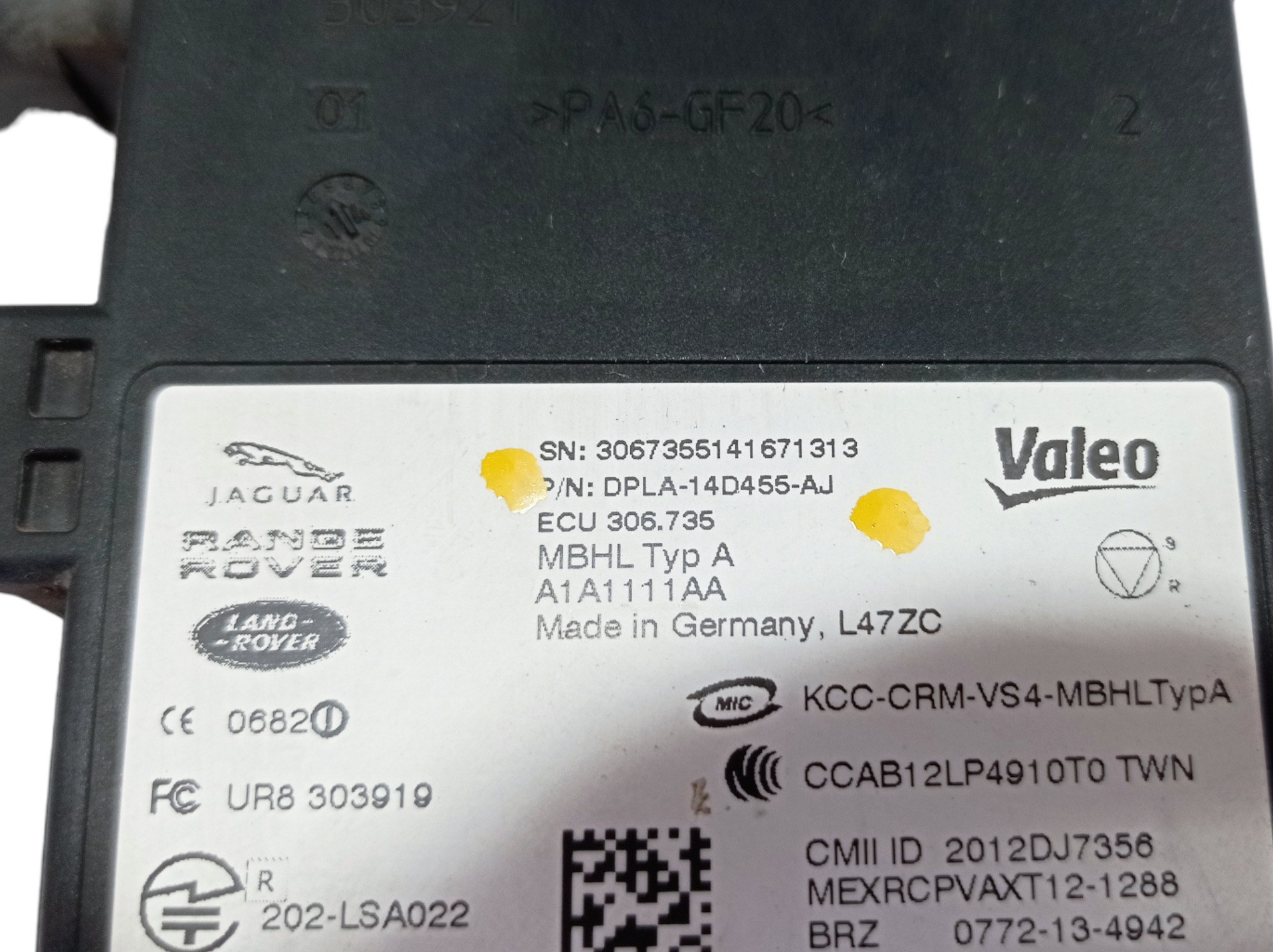 Módulo Ponto Cego Traseiro Direito Range Rover Sport 14 V573 2