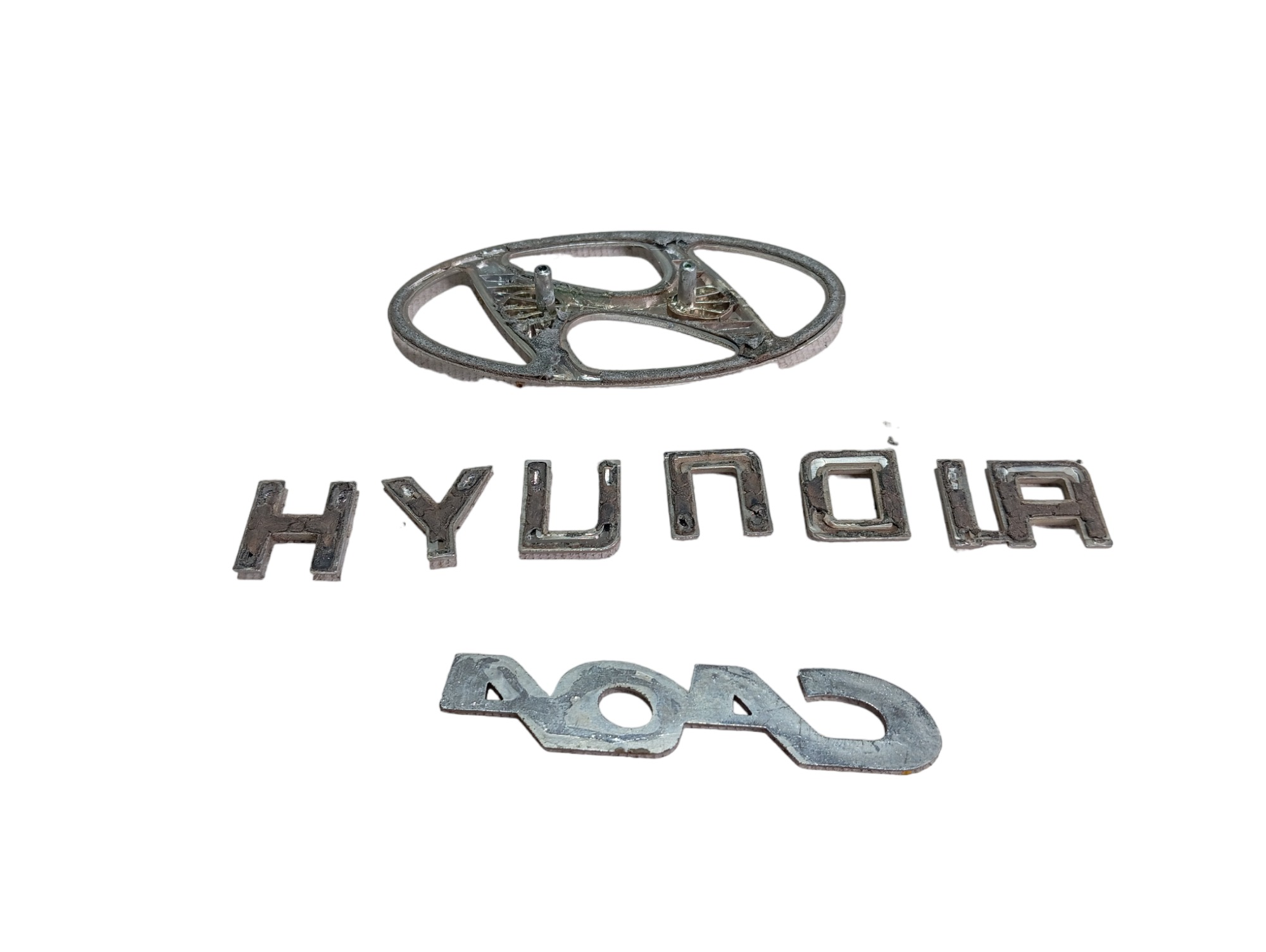 Letreiro Hyundai Tampa Traseira Hyundai Azera 2009 V595 2
