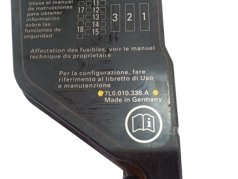 Suporte Caixa Fusível Externa Porsche Cayenne S 4.5 2003 9