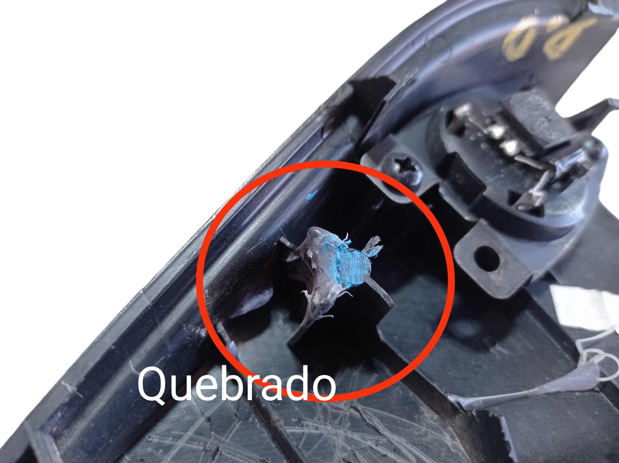 Acabamento Interno Retrovisor Direito Mitsubishi L200 V593 4
