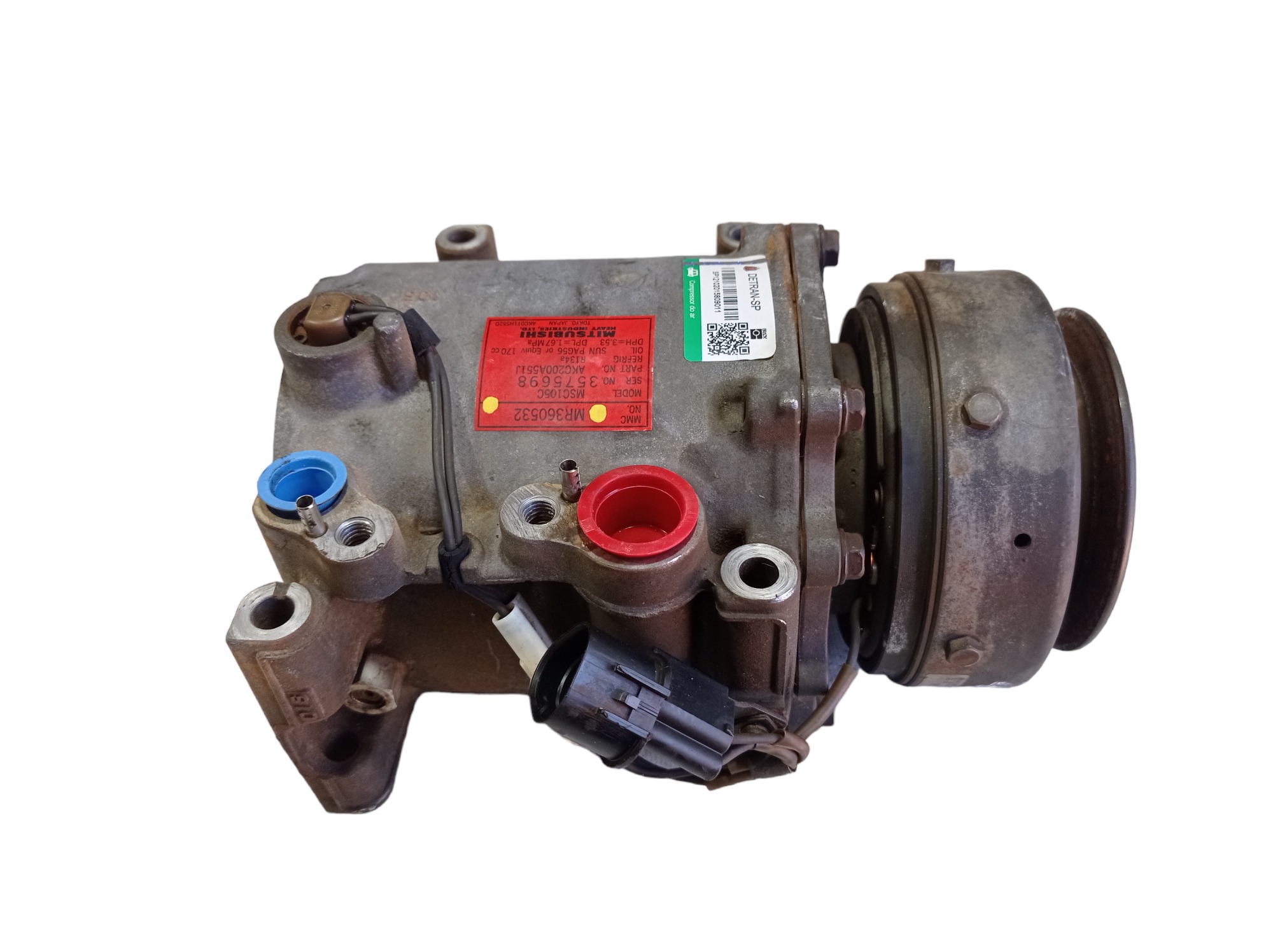 Compressor Ar Mitsubishi Pajero Sport 2.5 2010 V569 7