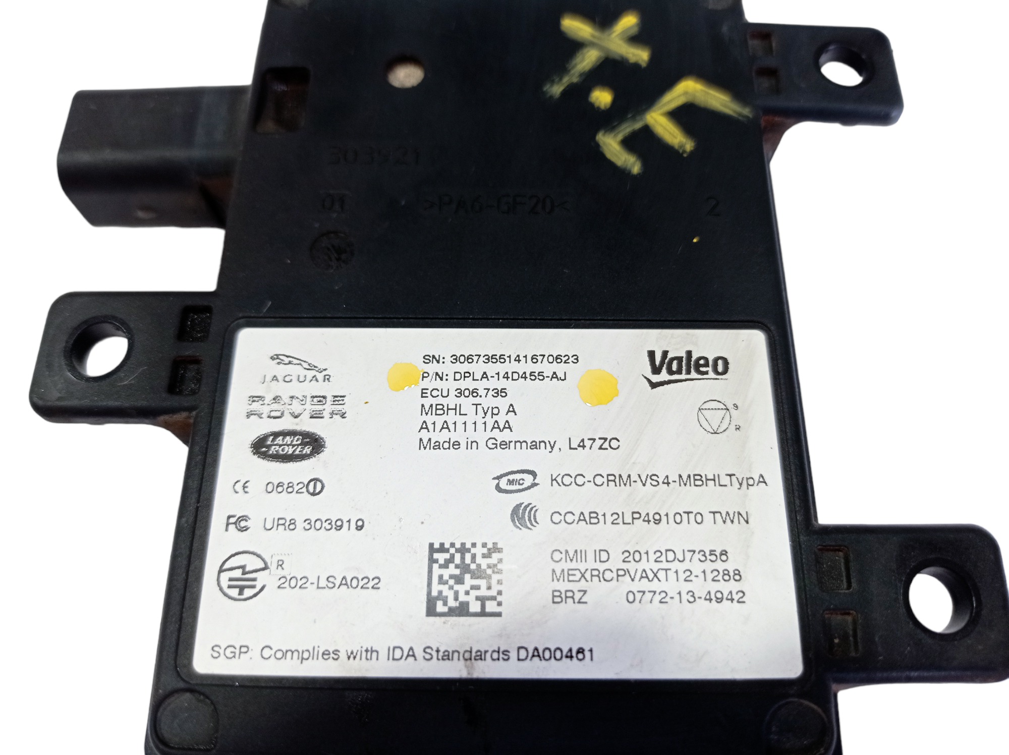 Módulo Ponto Cego Traseiro Esquerdo Rover Sport 2014 V573 4