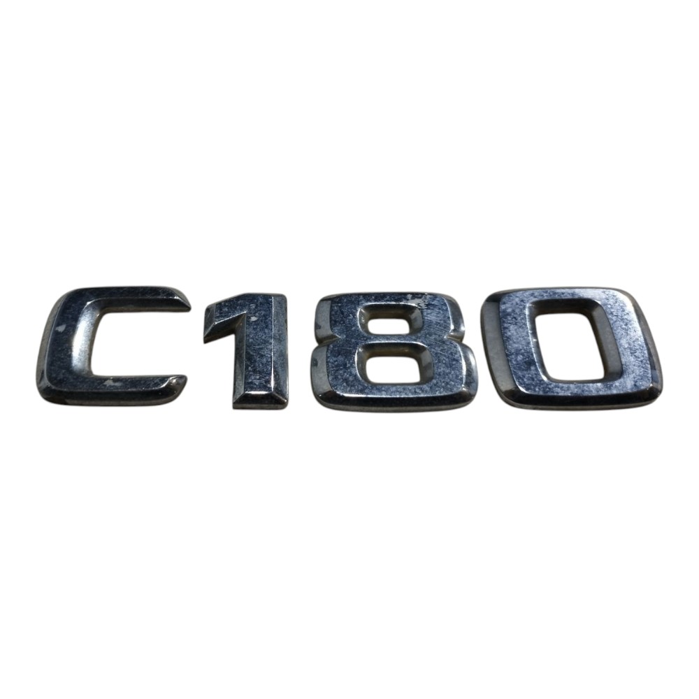 Emblema Traseiro Mercedes C180 2002 2007 V661 Prata 1