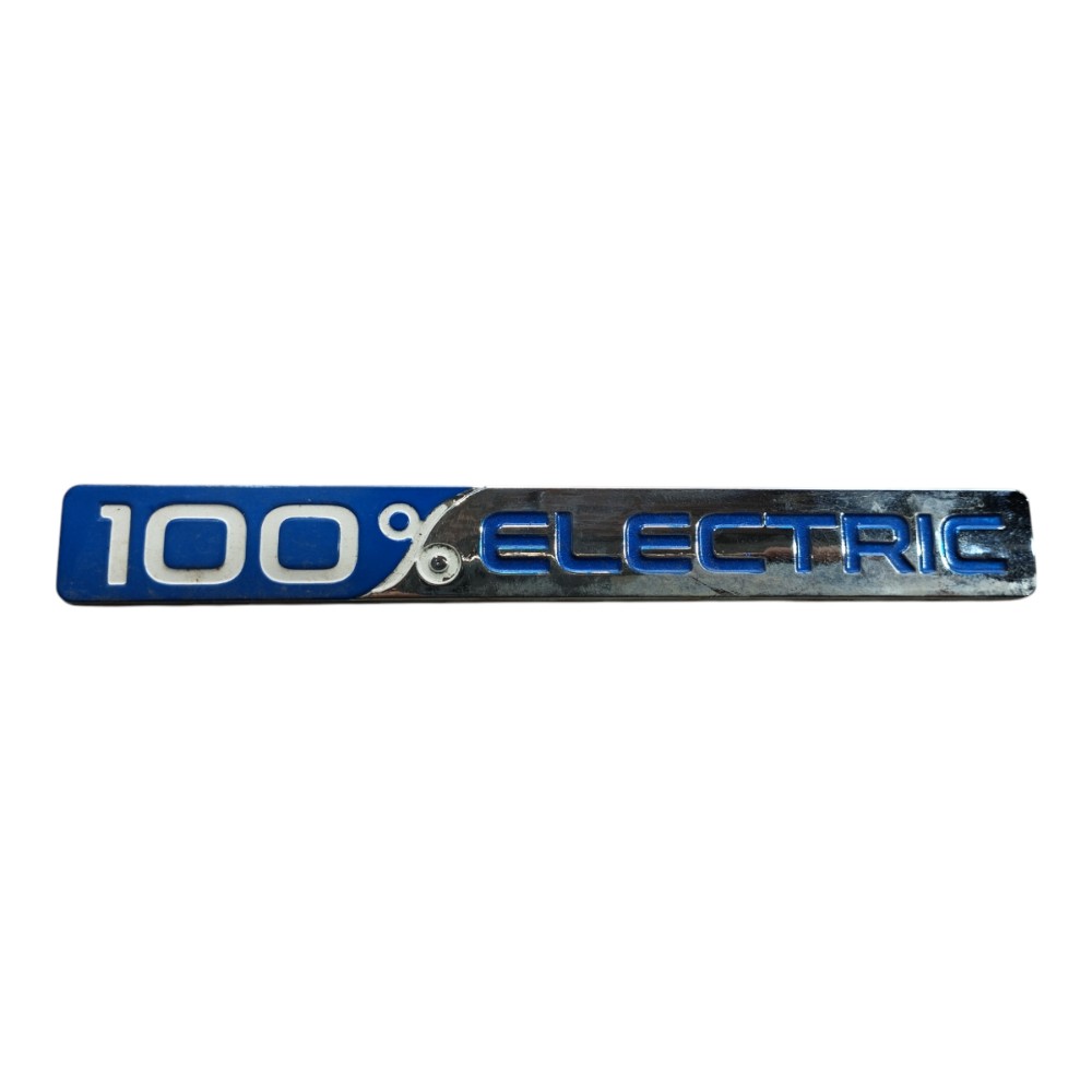 Emblema 100% Eletric Porta Dianteira Jac Ejs1 2022 2023 V651