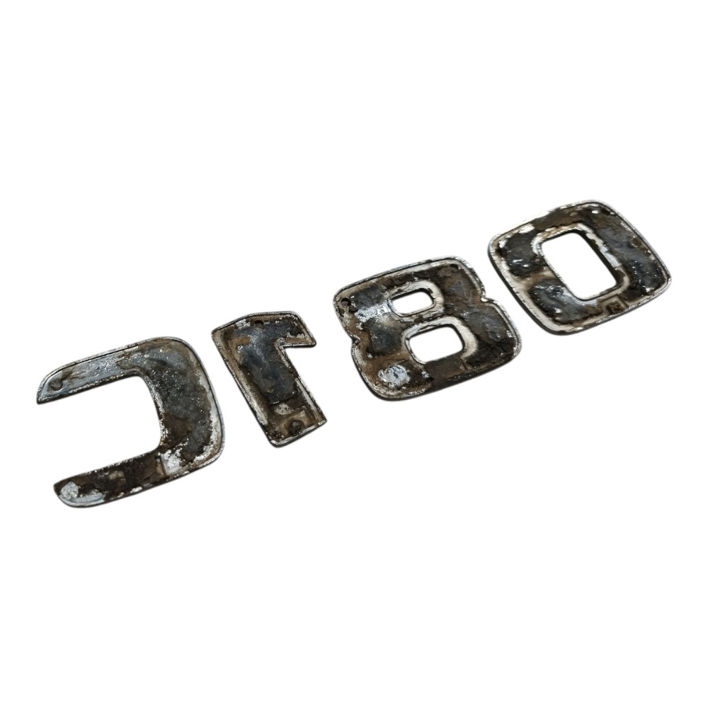Emblema Traseiro Mercedes C180 2002 2007 V661 Prata 9