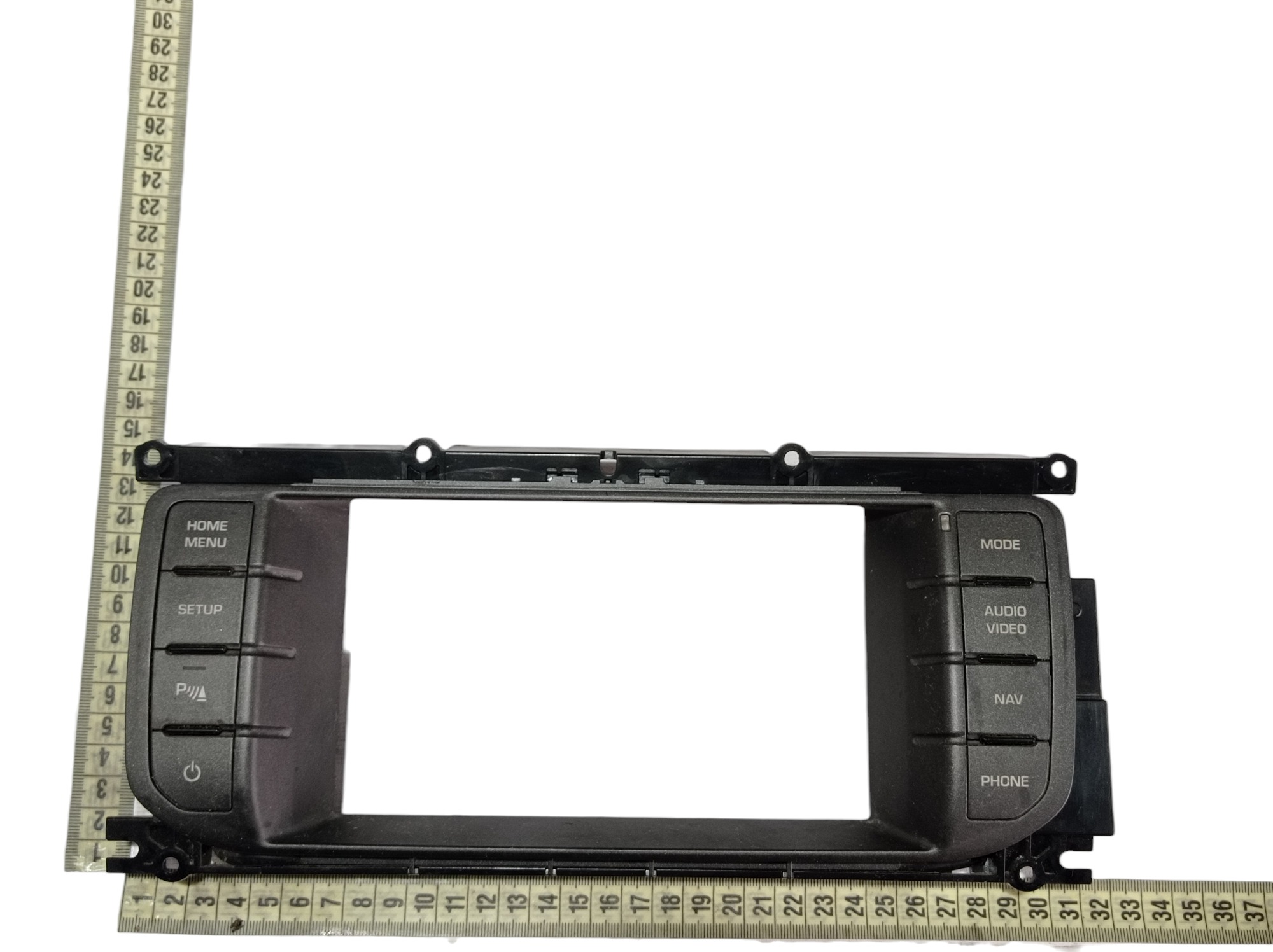 Moldura Comando Multimídia Range Rover Evoque 2.2 2015 V600 Preto 9
