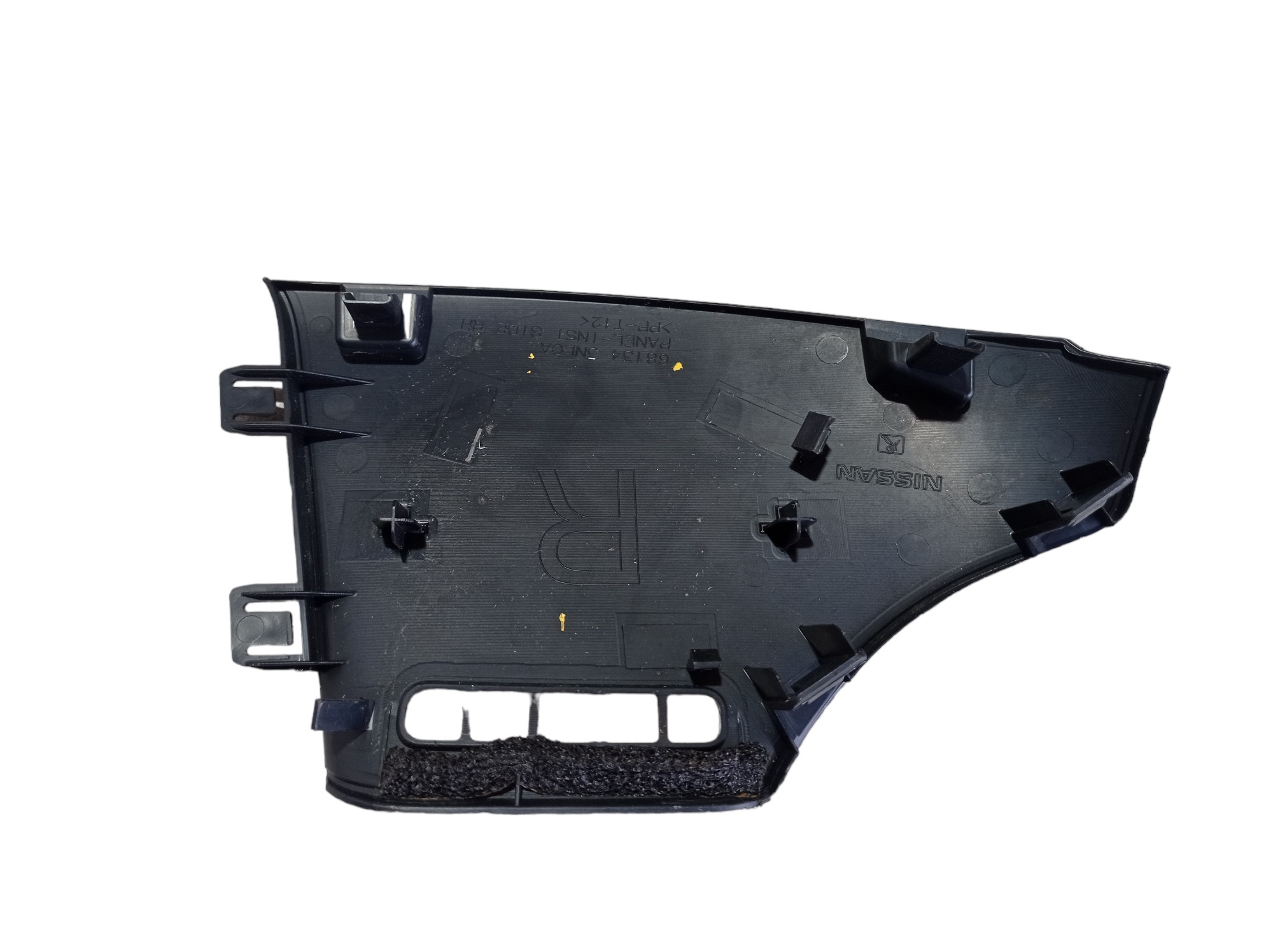Moldura Painel Direito Nissan Leaf 2022 V589 Preto 3