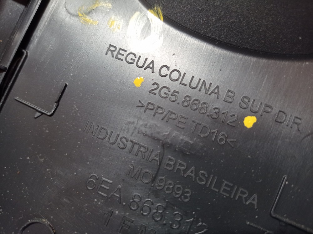 Moldura Coluna Superior Direita Vw Nivus Hl Tsi 2024 V608 8