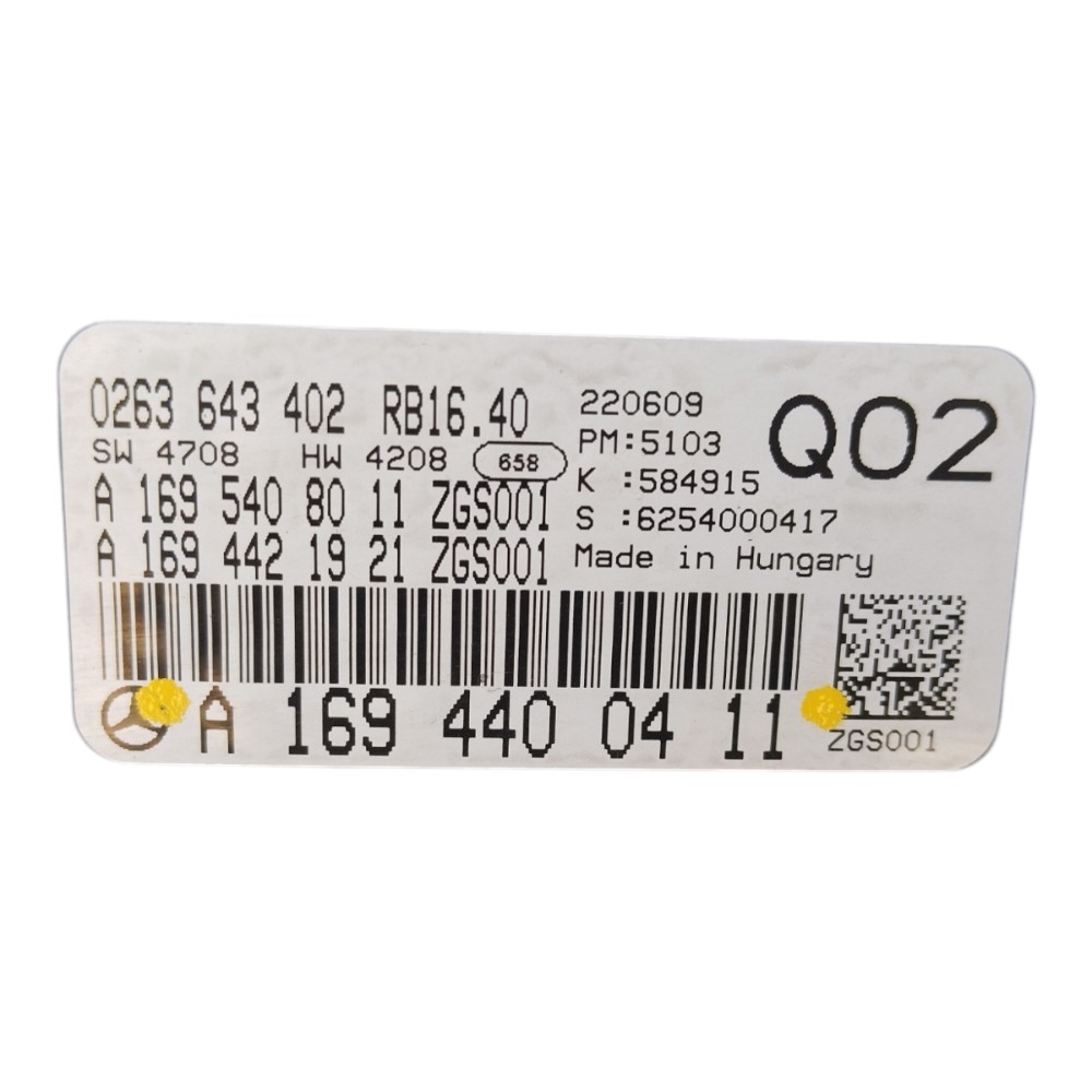 Painel Instrumentos Mercedes B180 2010 V630 5