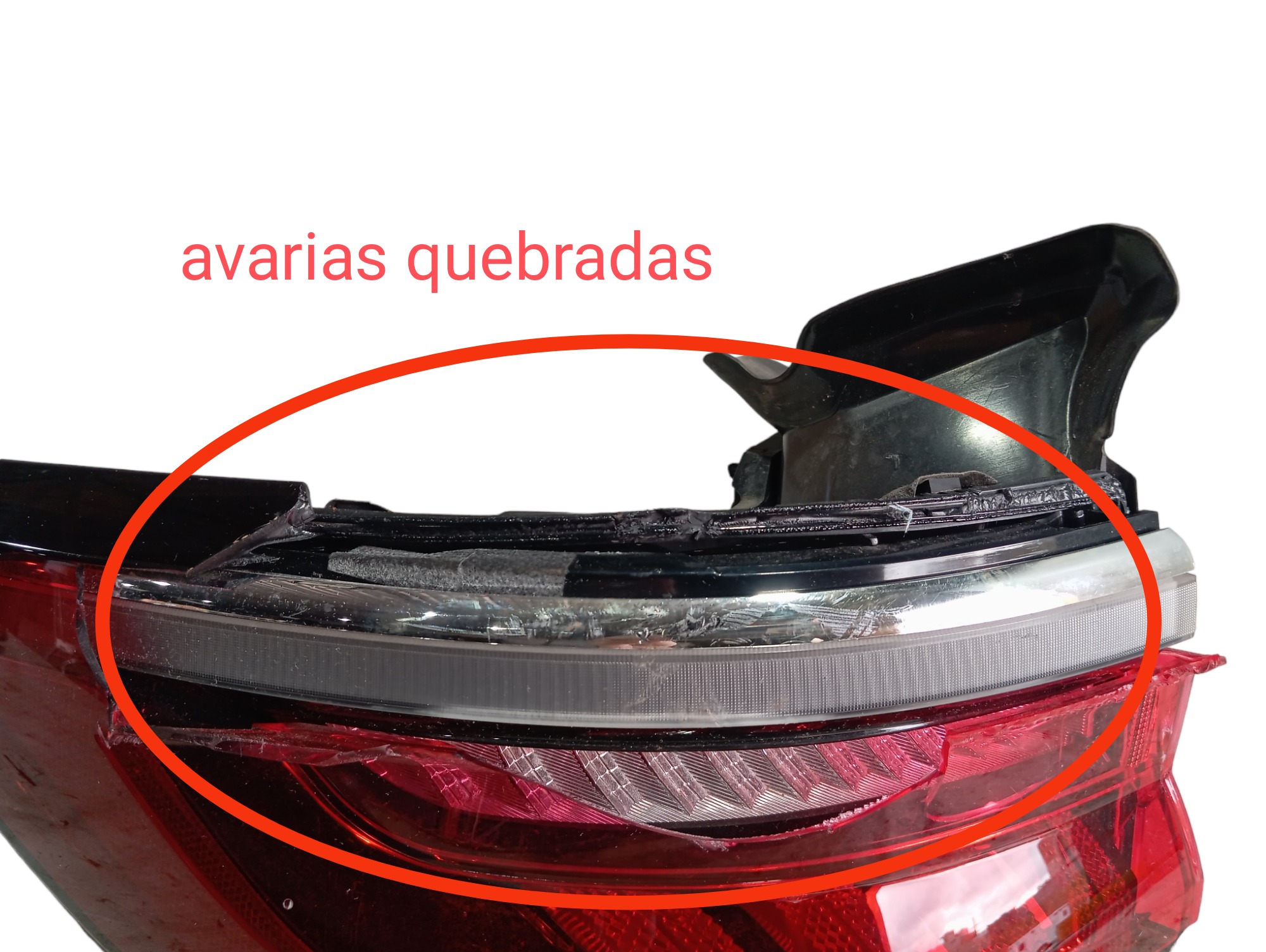 Lanterna Esquerda Gwm Haval H6 Gt 1.5 2024 Avaria Lente V598 Esquerdo 7